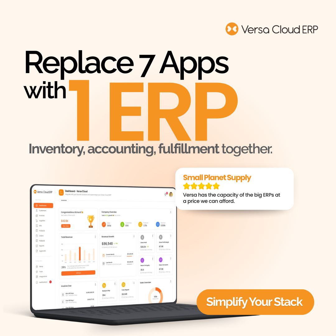 Versa Cloud ERP Facebook ad