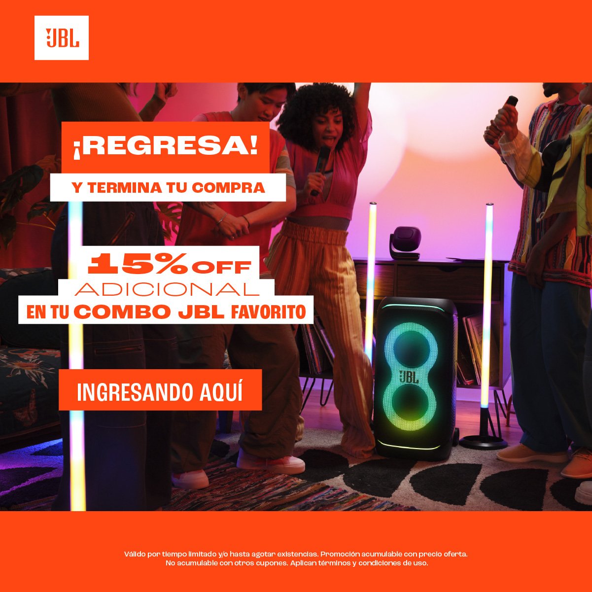 JBL Colombia Facebook ad from Feb 17, 2026