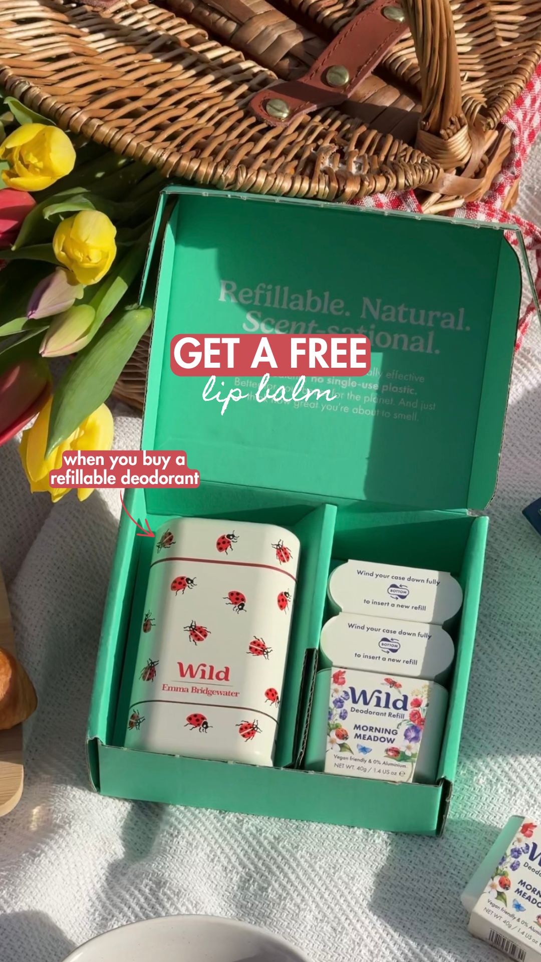 Wild Facebook ad: Fresh pits. Free balm. Final hours.