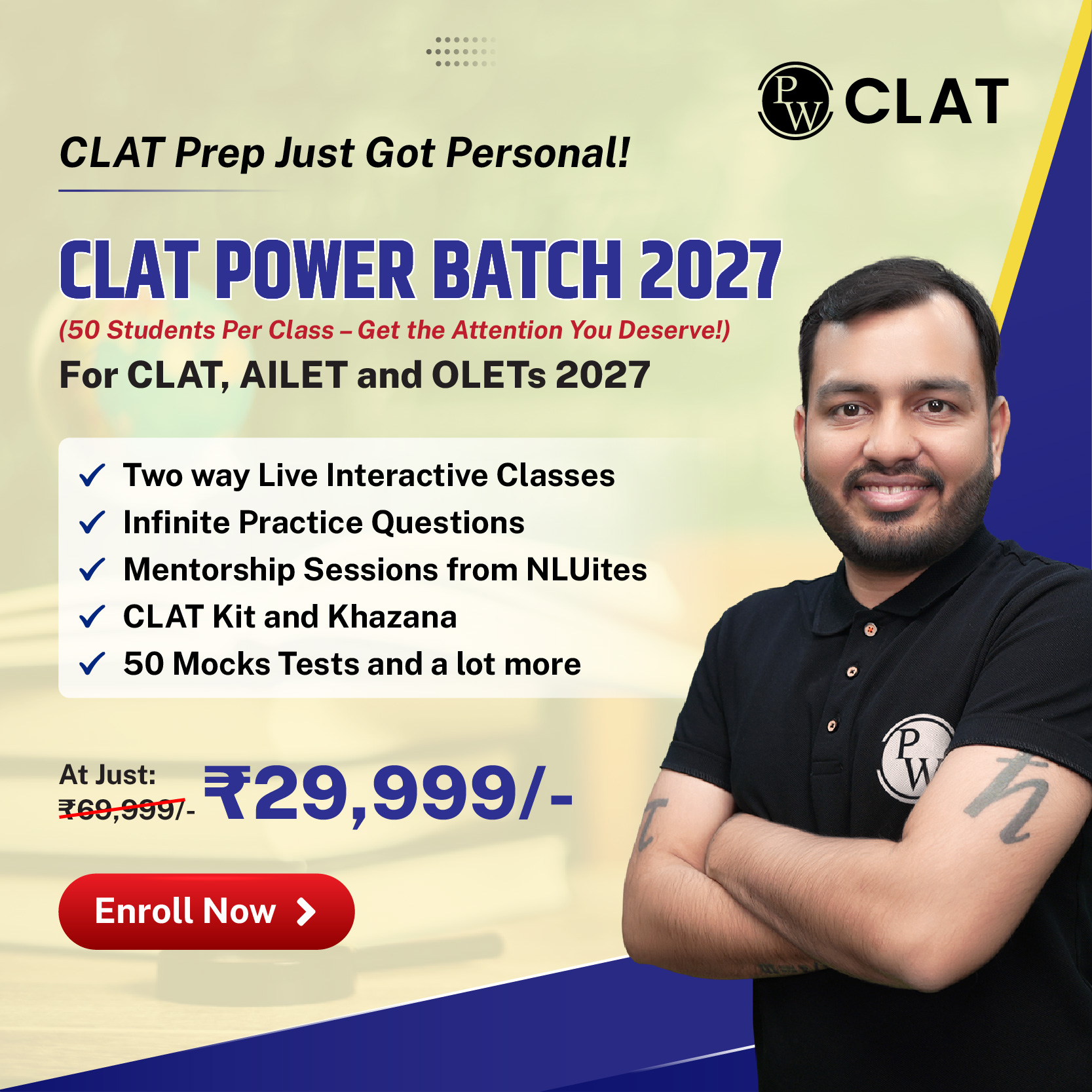 Law Wallah by PhysicsWallah Facebook ad from Mar 12, 2026