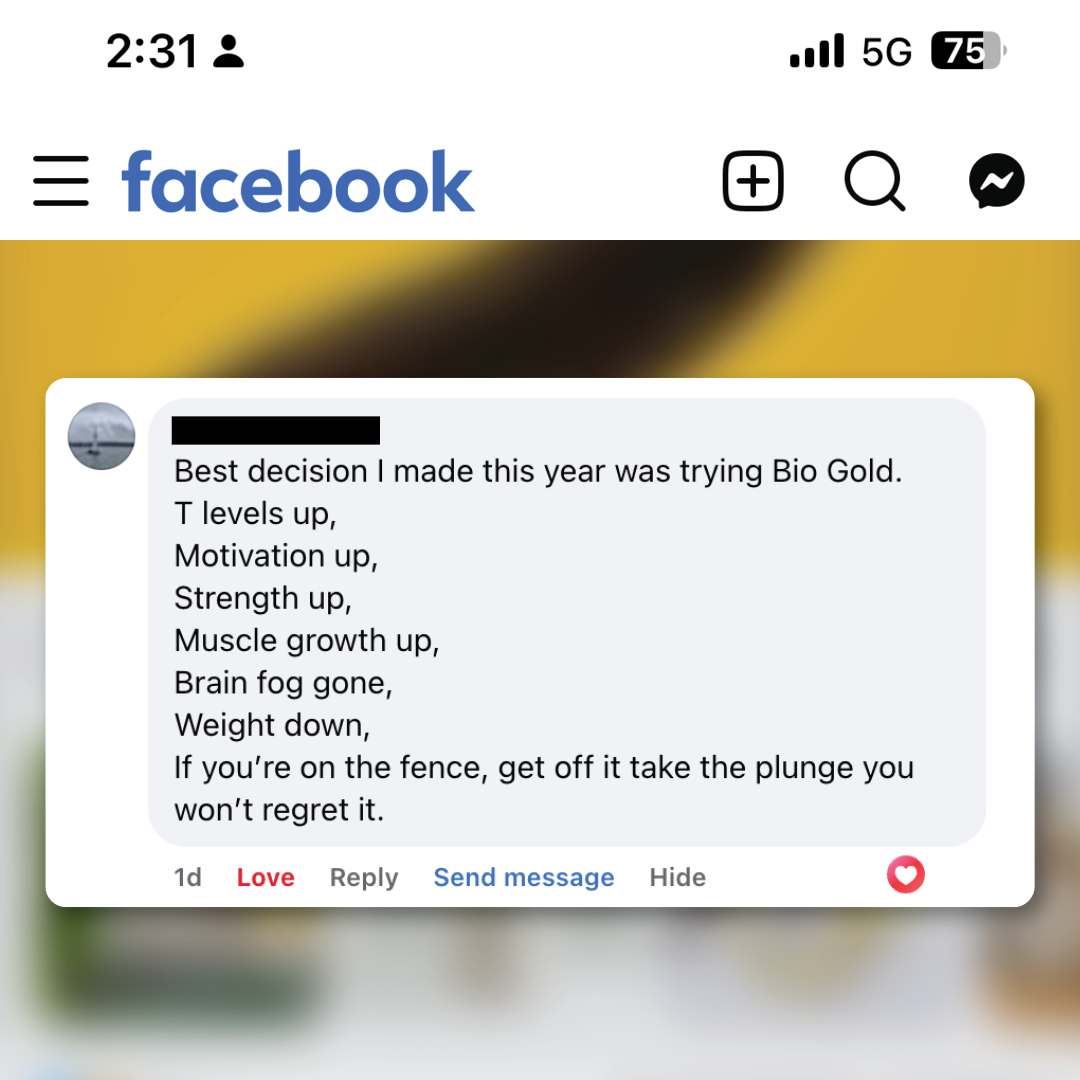 Bio Gold NZ Facebook ad