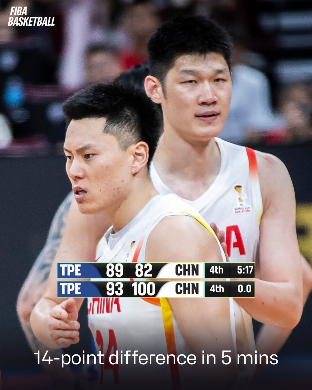 FIBA Facebook ad: Window of great comebacks for China