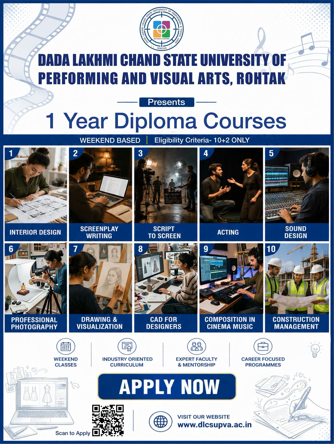 Dada Lakhmi Chand State University of Performing and Visual Arts Facebook ad: Admission Enquiry | DLC SUPVA Rohtak