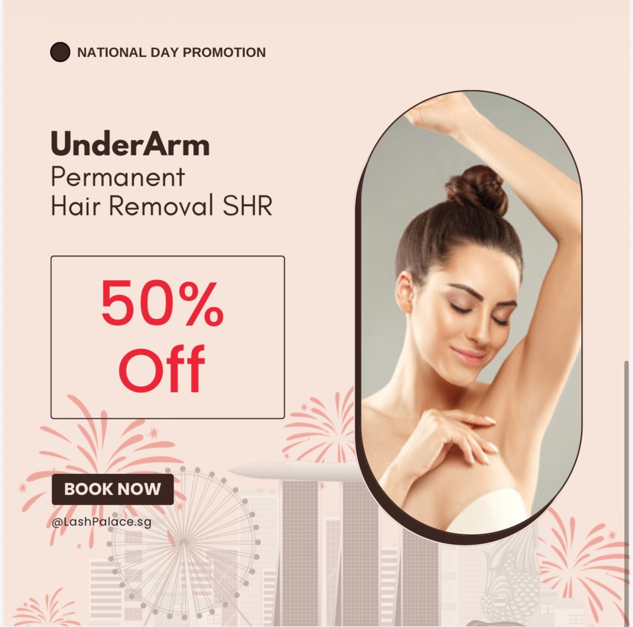 Lash Palace Facebook ad: Celebrate National Day with Our Biggest Beauty Deals…