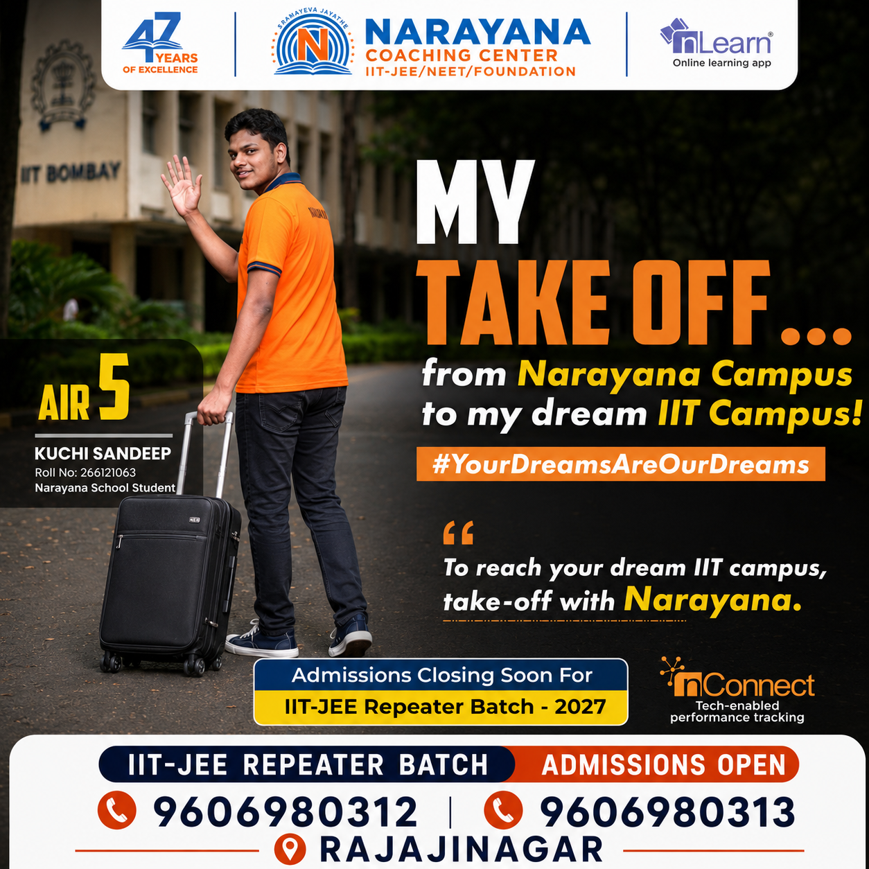Narayana IIT JEE & NEET Coaching Institute Rajajinagar Facebook ad