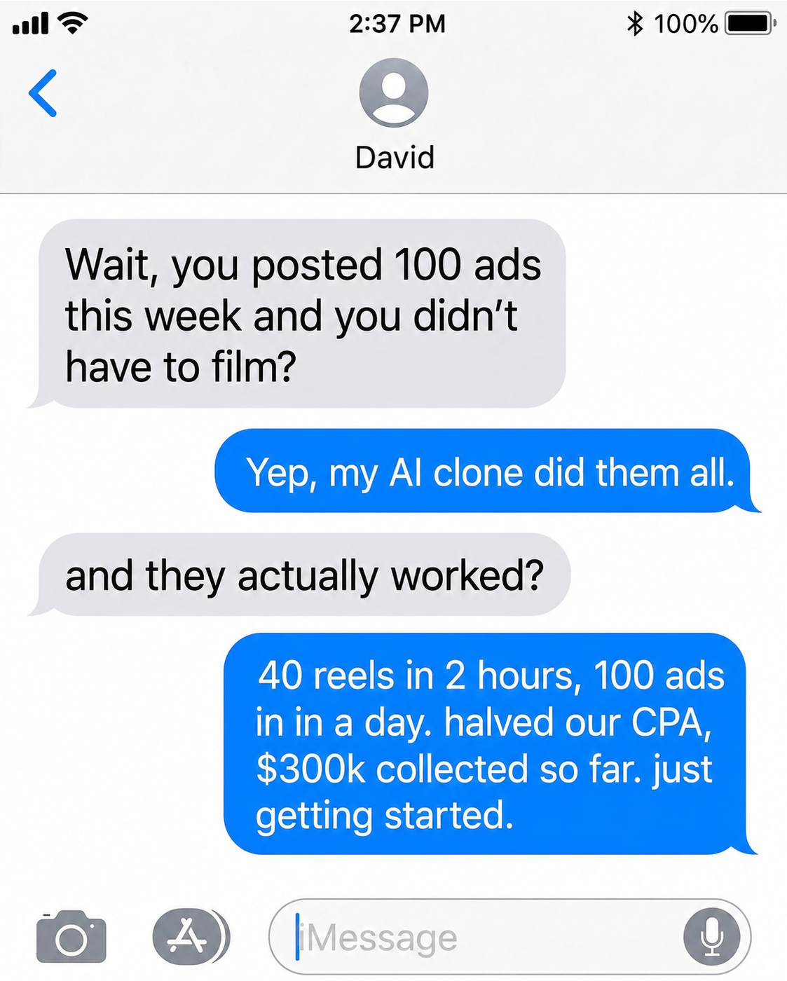 Tom - Scale With Clones Facebook ad