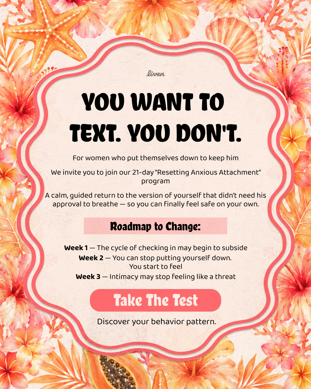 Liven: Self-Discovery Community Facebook ad