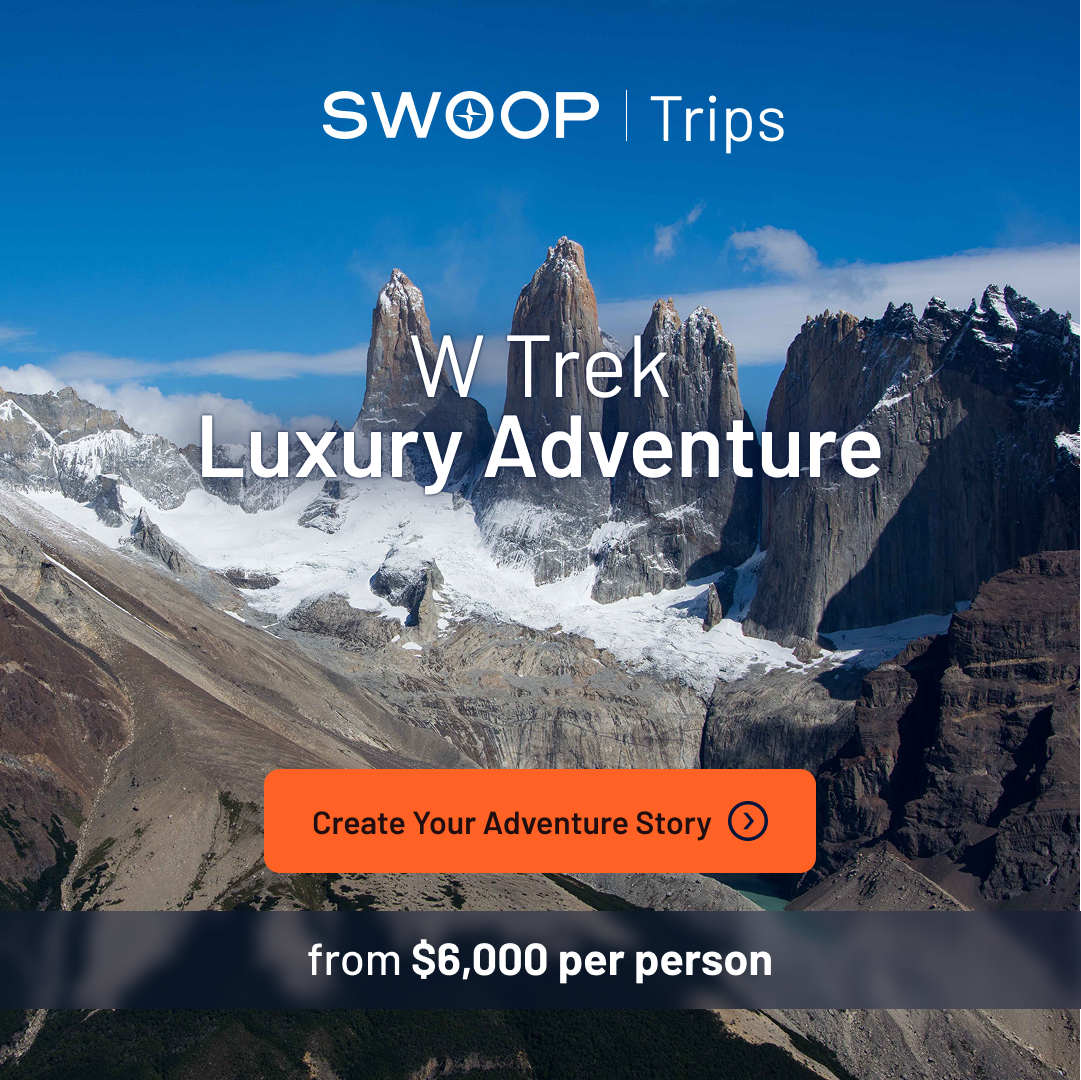 Swoop Patagonia Facebook ad: Your W Trek Adventure