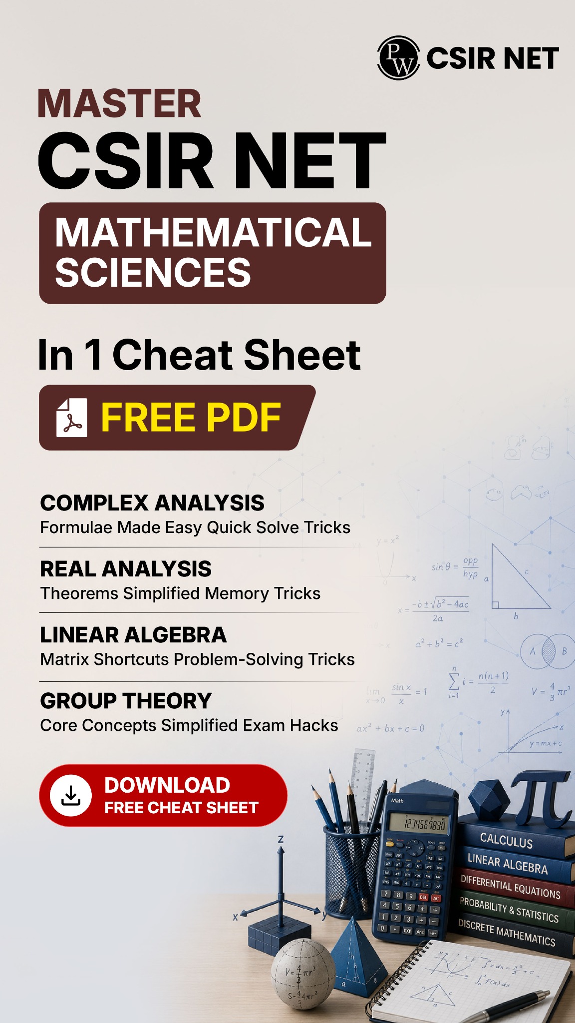 PW IIT JAM & CSIR NET by PhysicsWallah Facebook ad from Aug 17, 2026