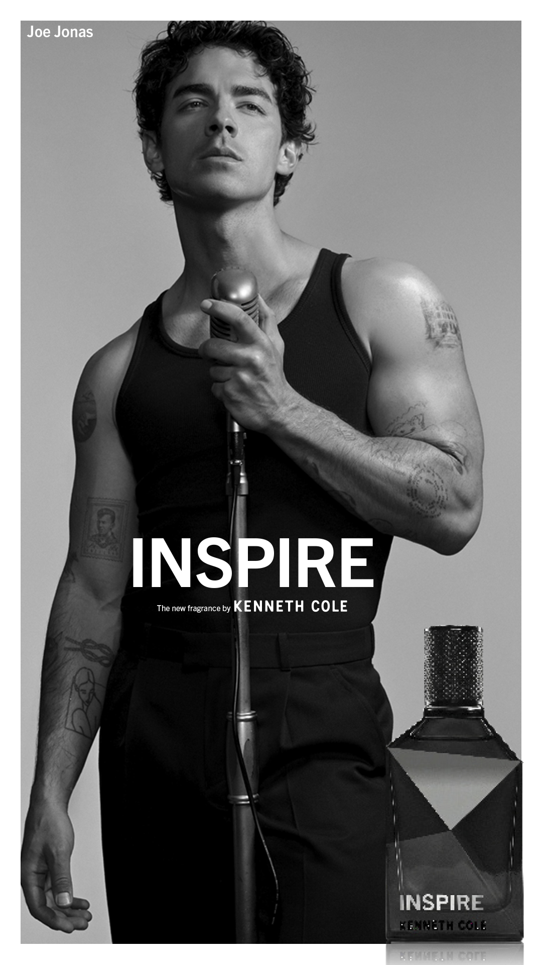 Kenneth Cole Facebook ad: INSPIRE, Starring Joe Jonas