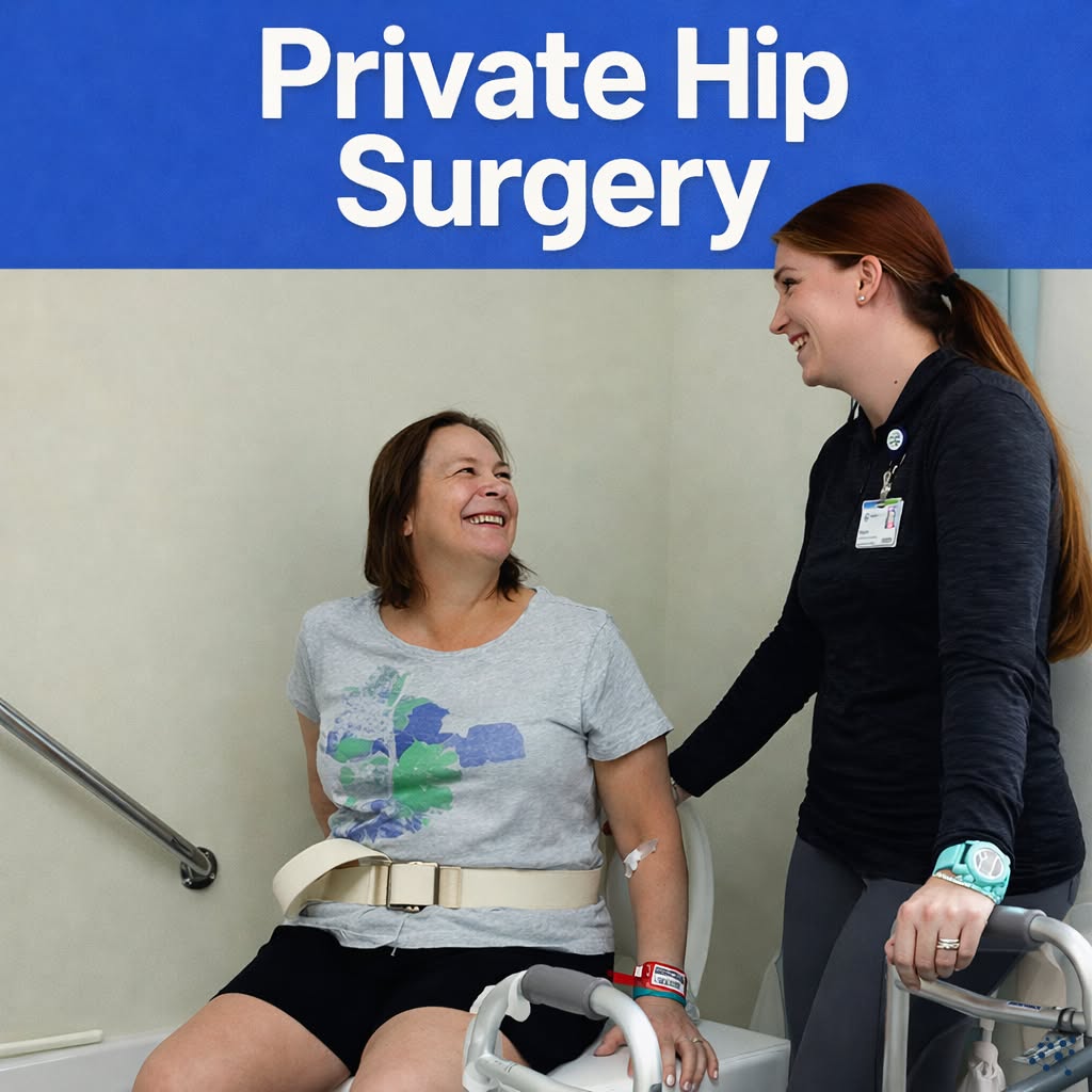 ThinkBits Facebook ad: A Guide to Private Hip Surgery
