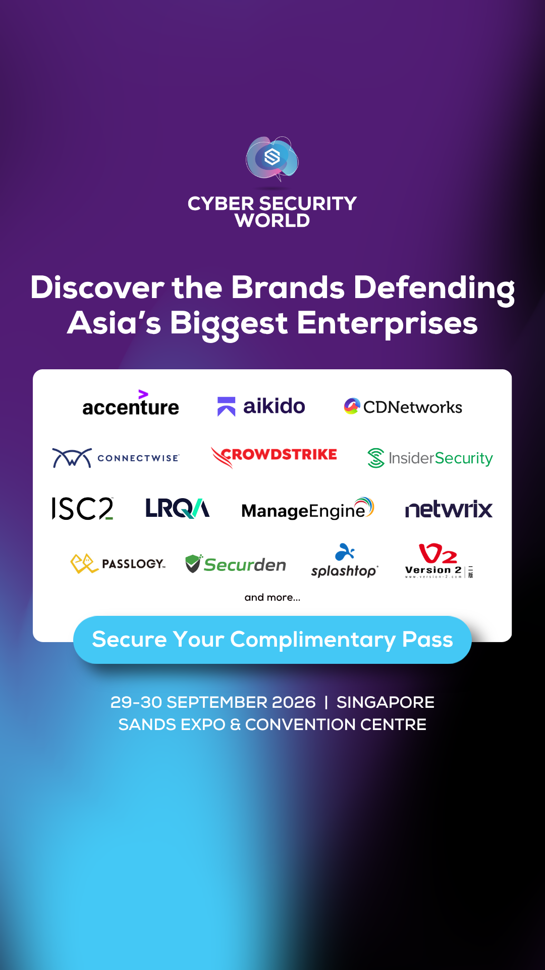 Tech Week Singapore Facebook ad