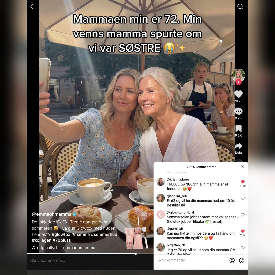 Glowtoxx Facebook ad