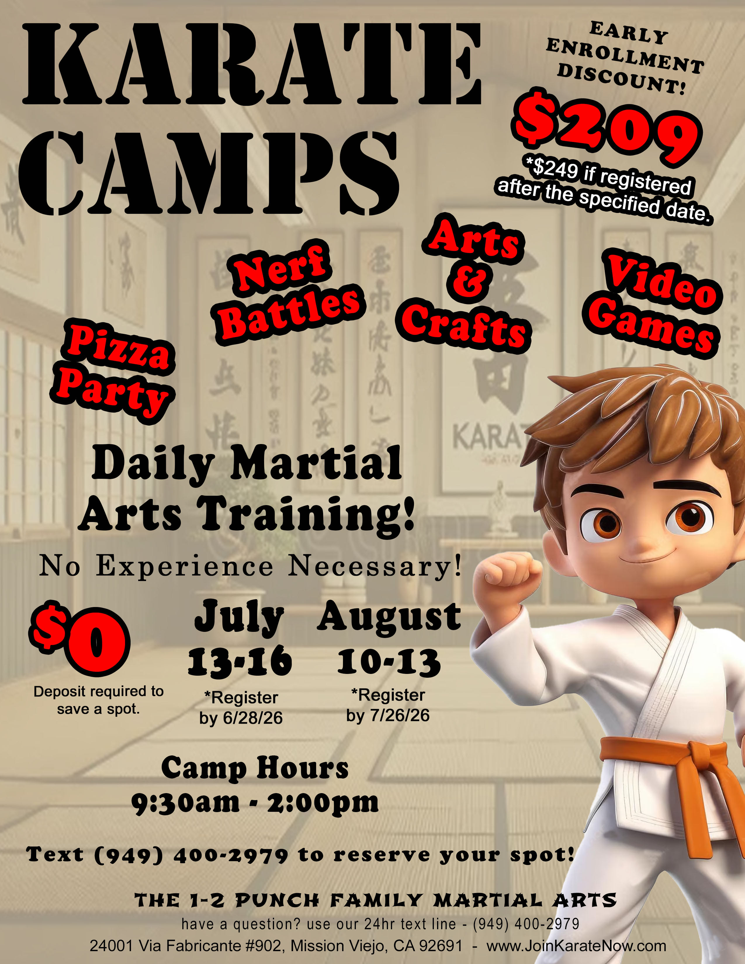 The 1-2 Punch Family Martial Arts & Fitness Center Facebook ad