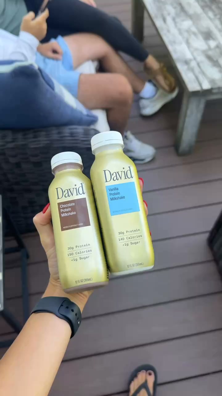 David Protein Facebook ad: A chocolate milkshake worth savoring. Velvety and…