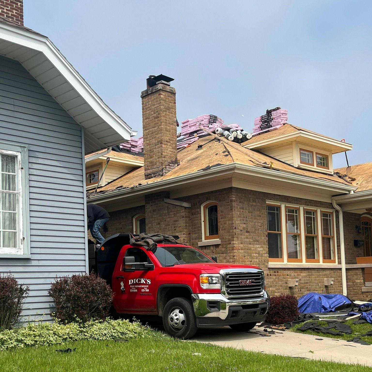 Dick's Roof Repair Service Facebook ad