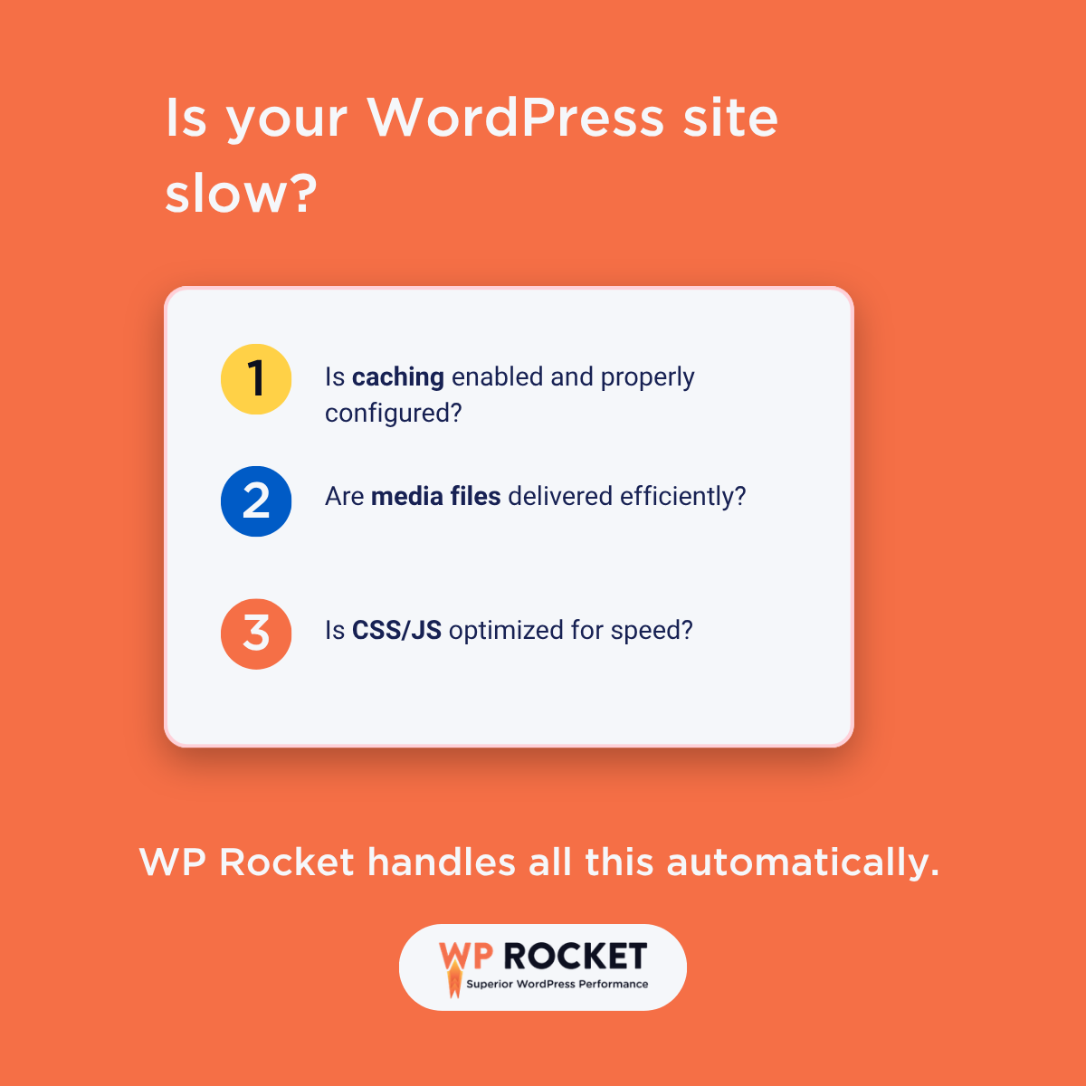 WP Rocket Facebook ad