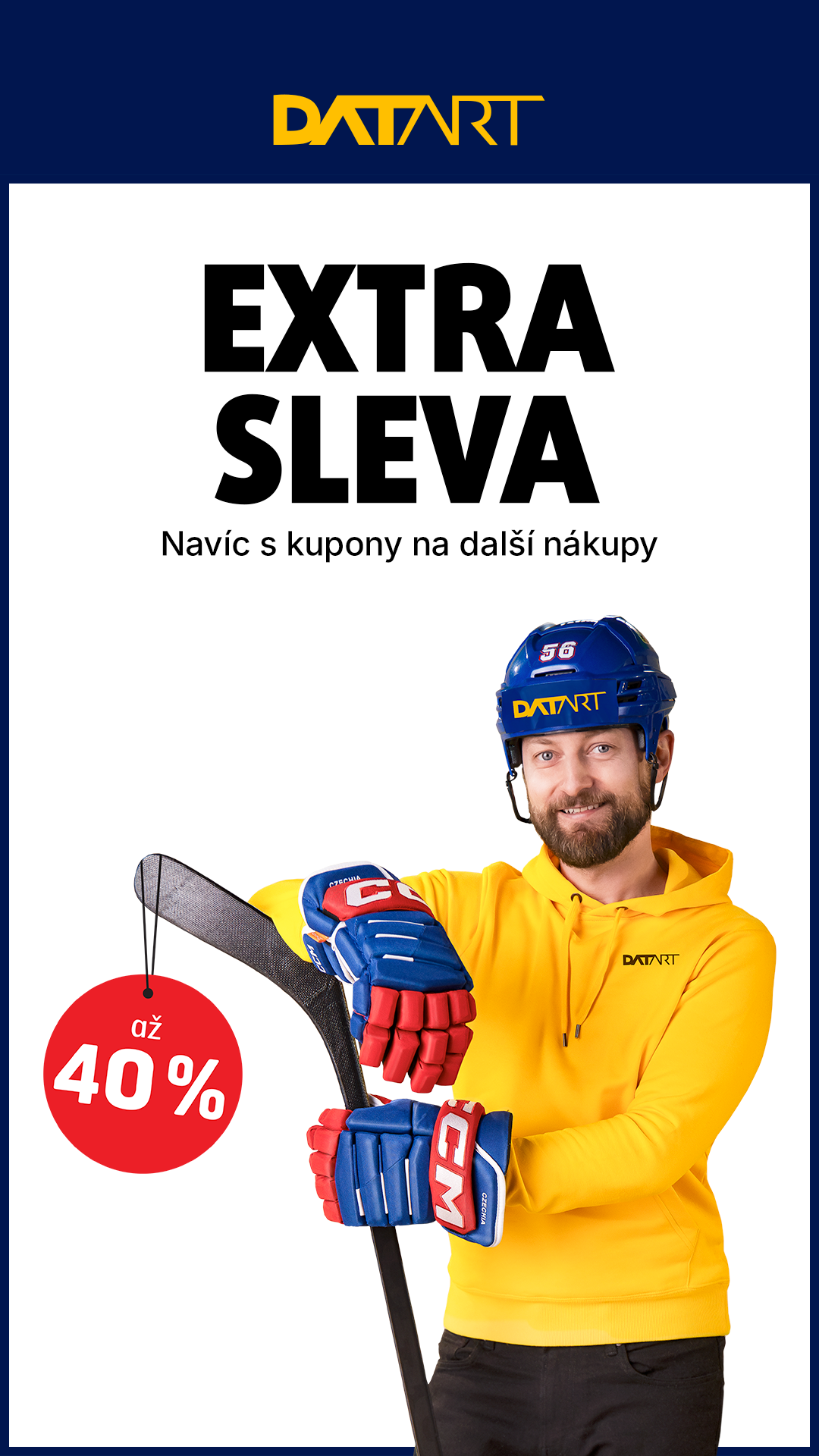 DATART CZ Facebook ad from Feb 6, 2026