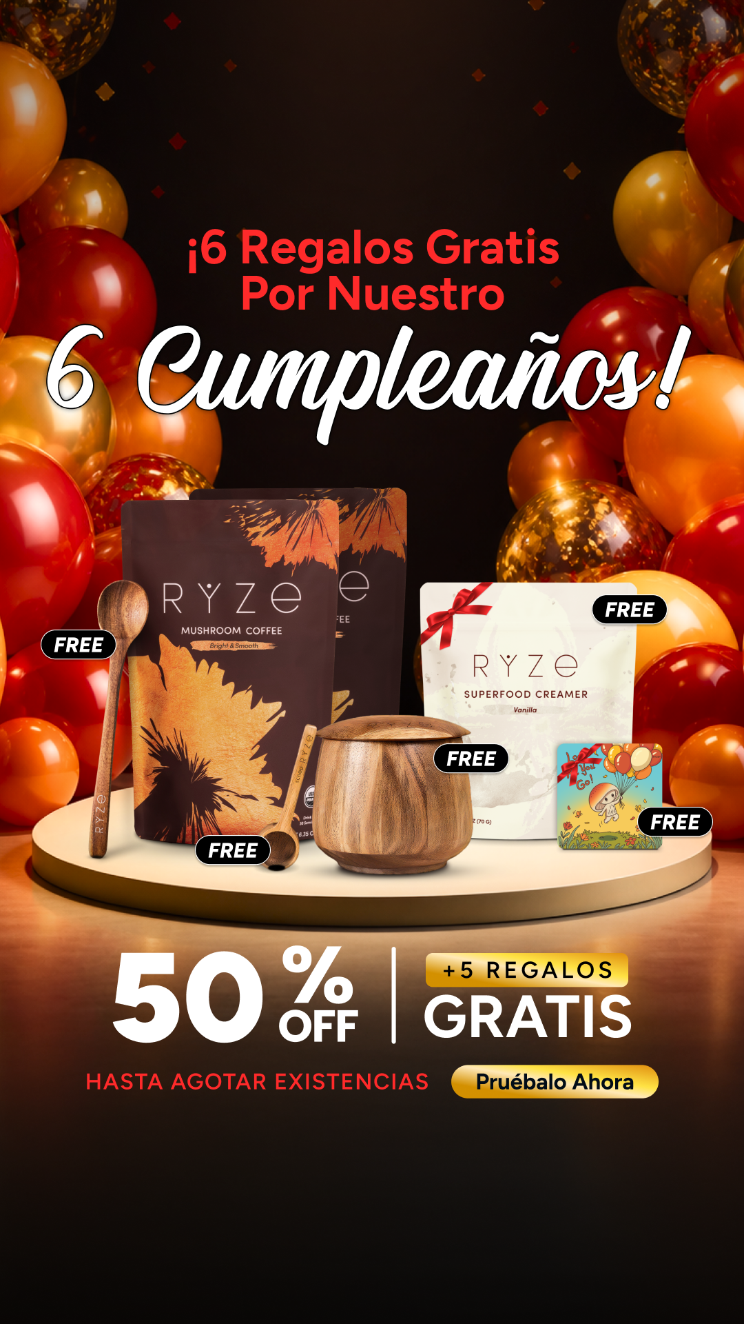 RYZE Superfoods Facebook ad