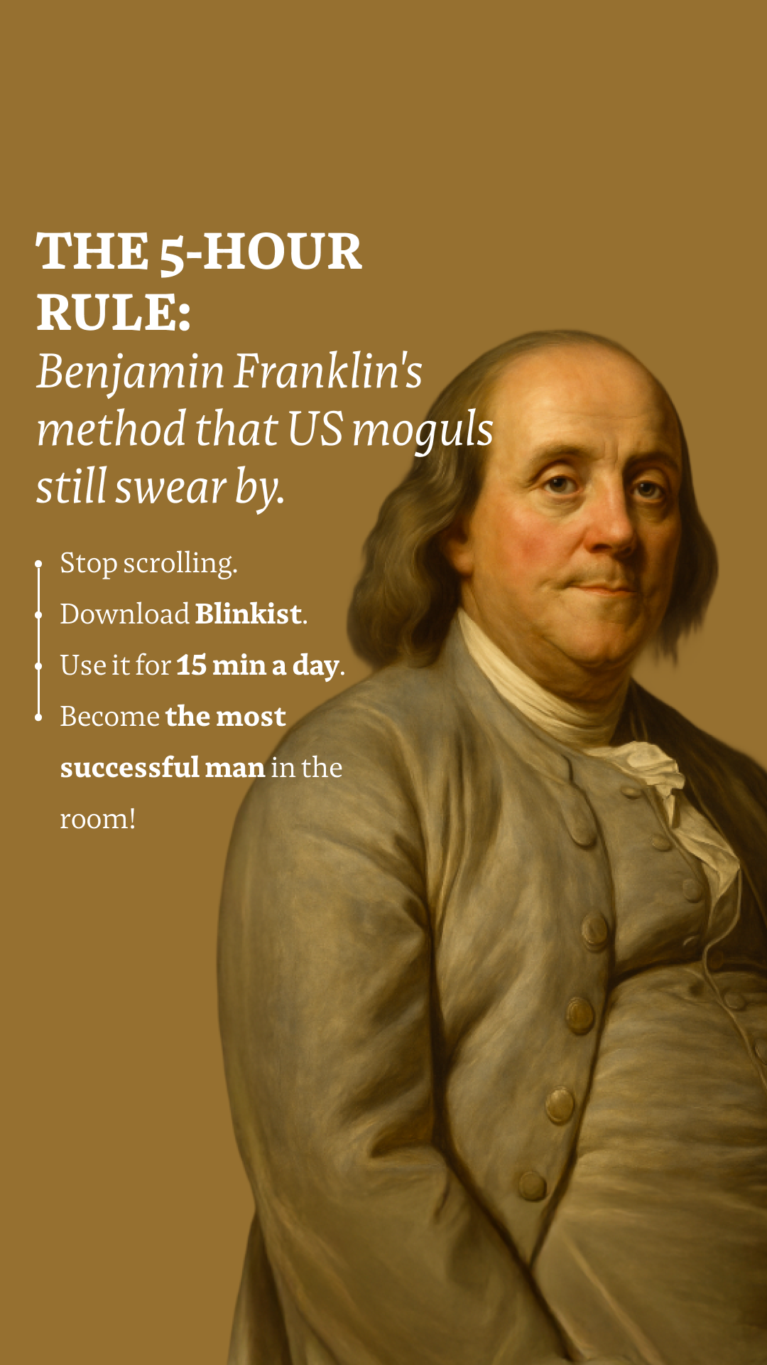 Blinkist Facebook ad