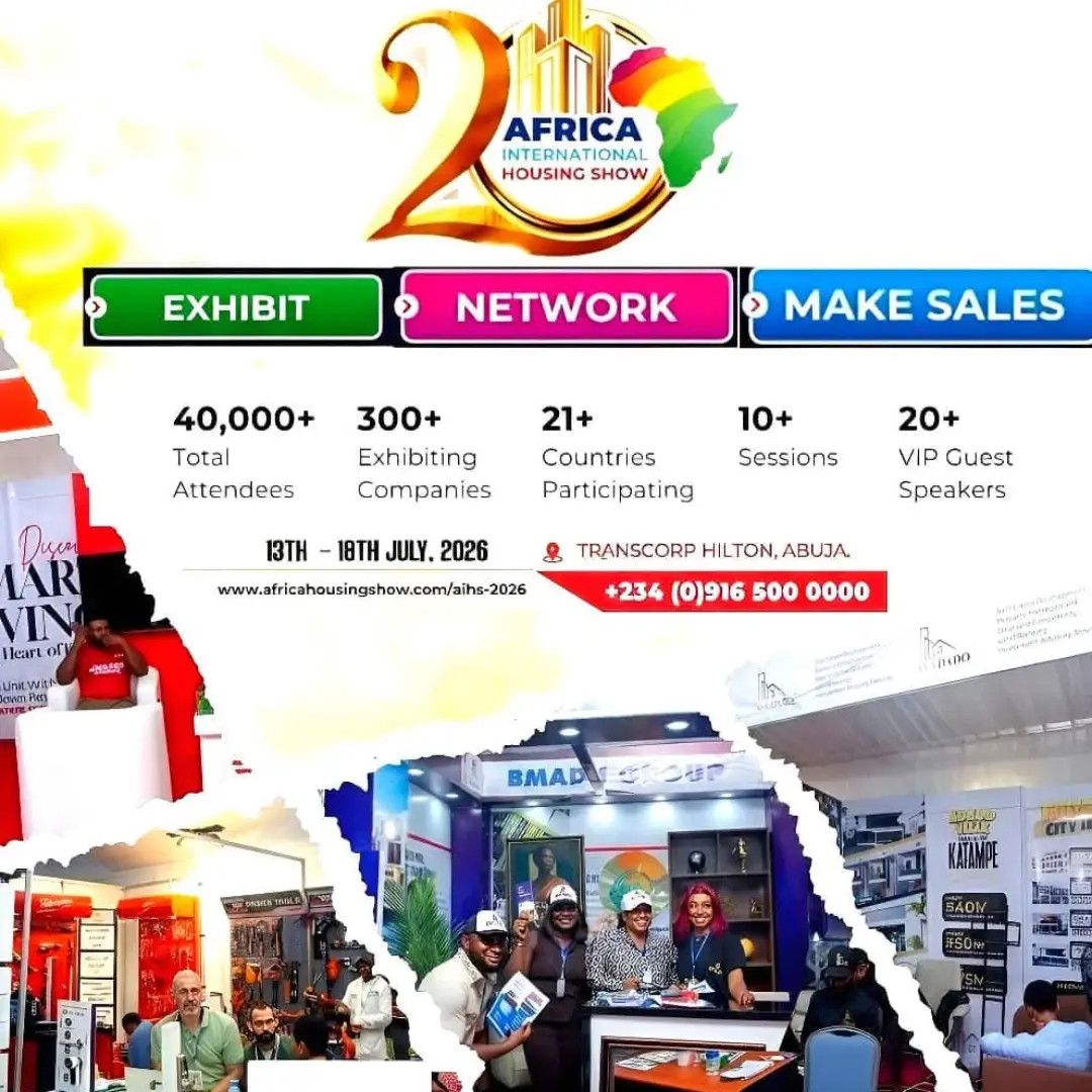 Africa International Housing Show Facebook ad: Africa International Housing Show @ 20