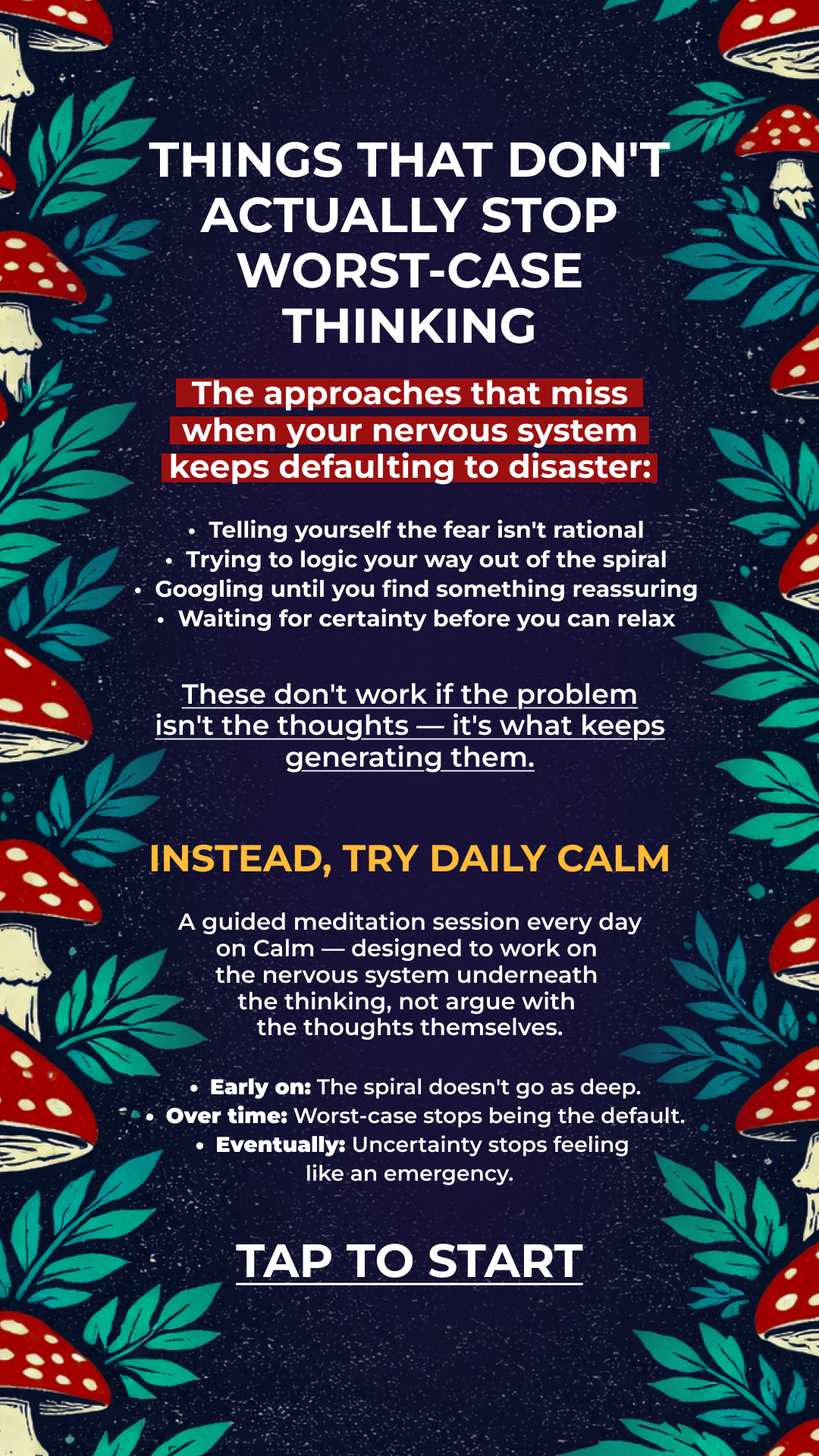 Calm Facebook ad