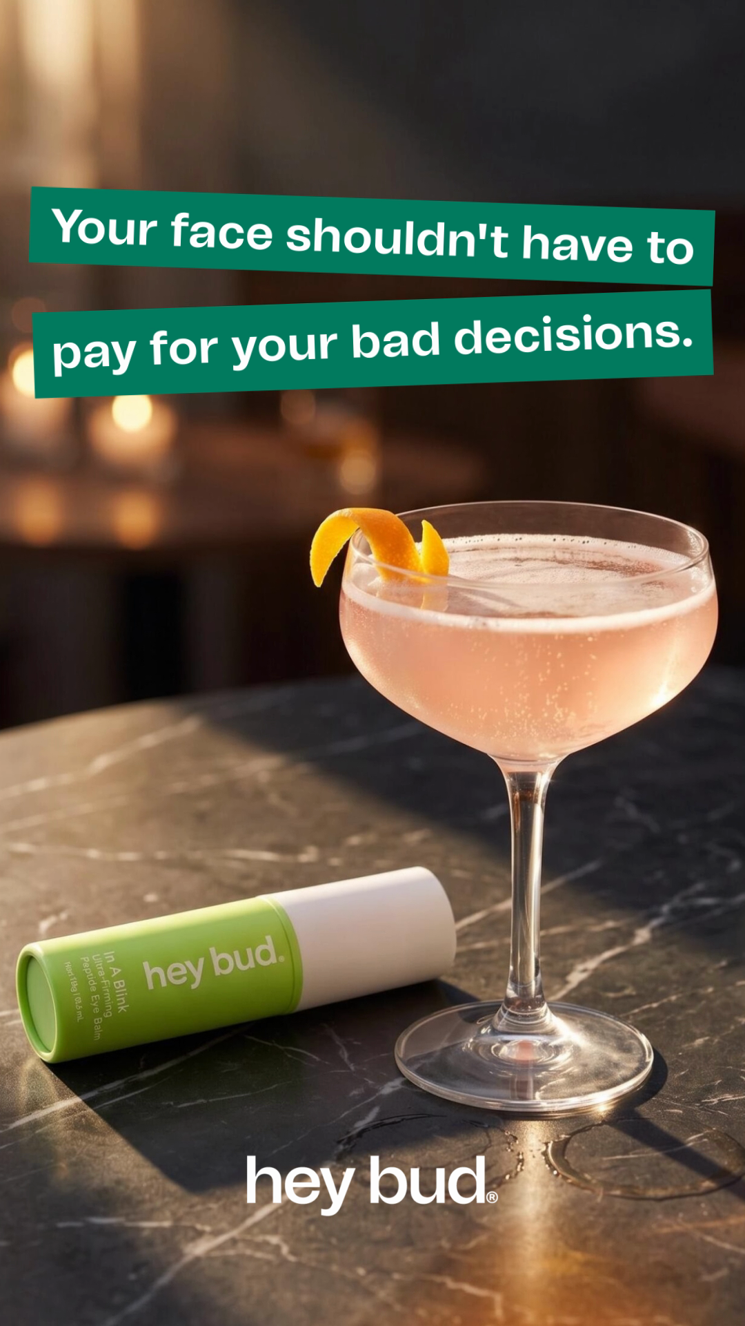 Hey Bud Skincare Facebook ad