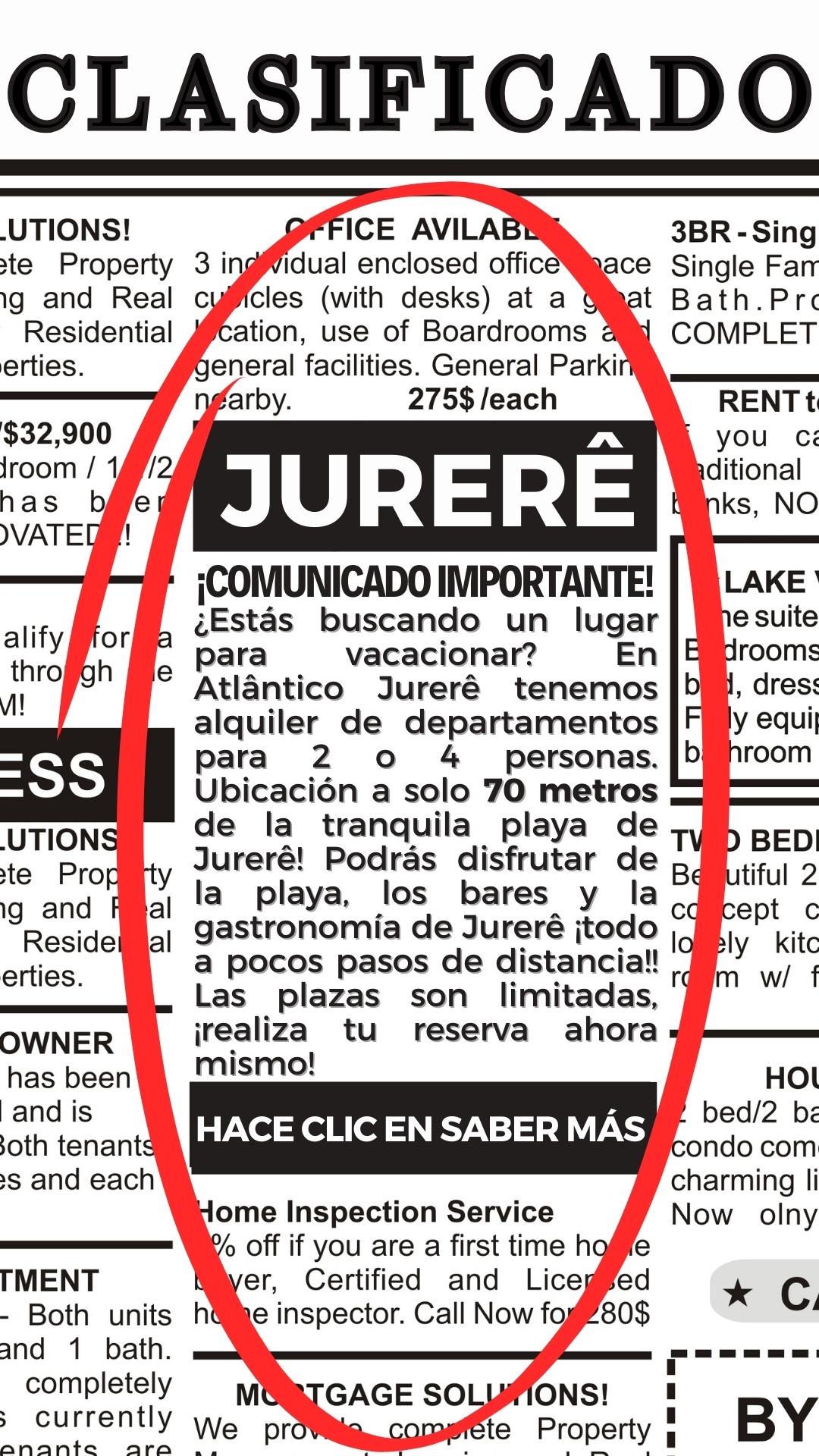 Atlântico Jurerê Facebook ad