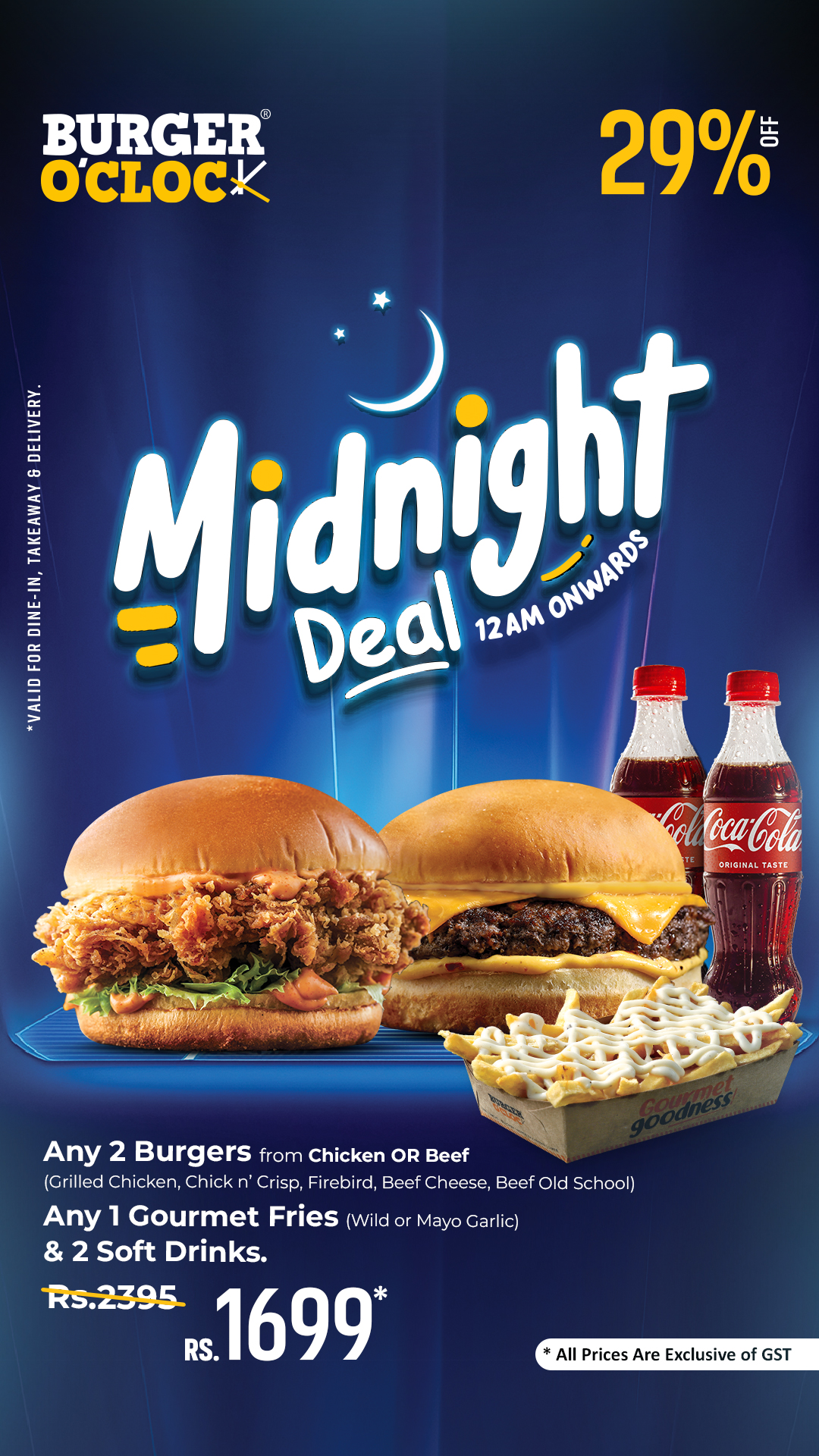 Burger O'Clock Facebook ad