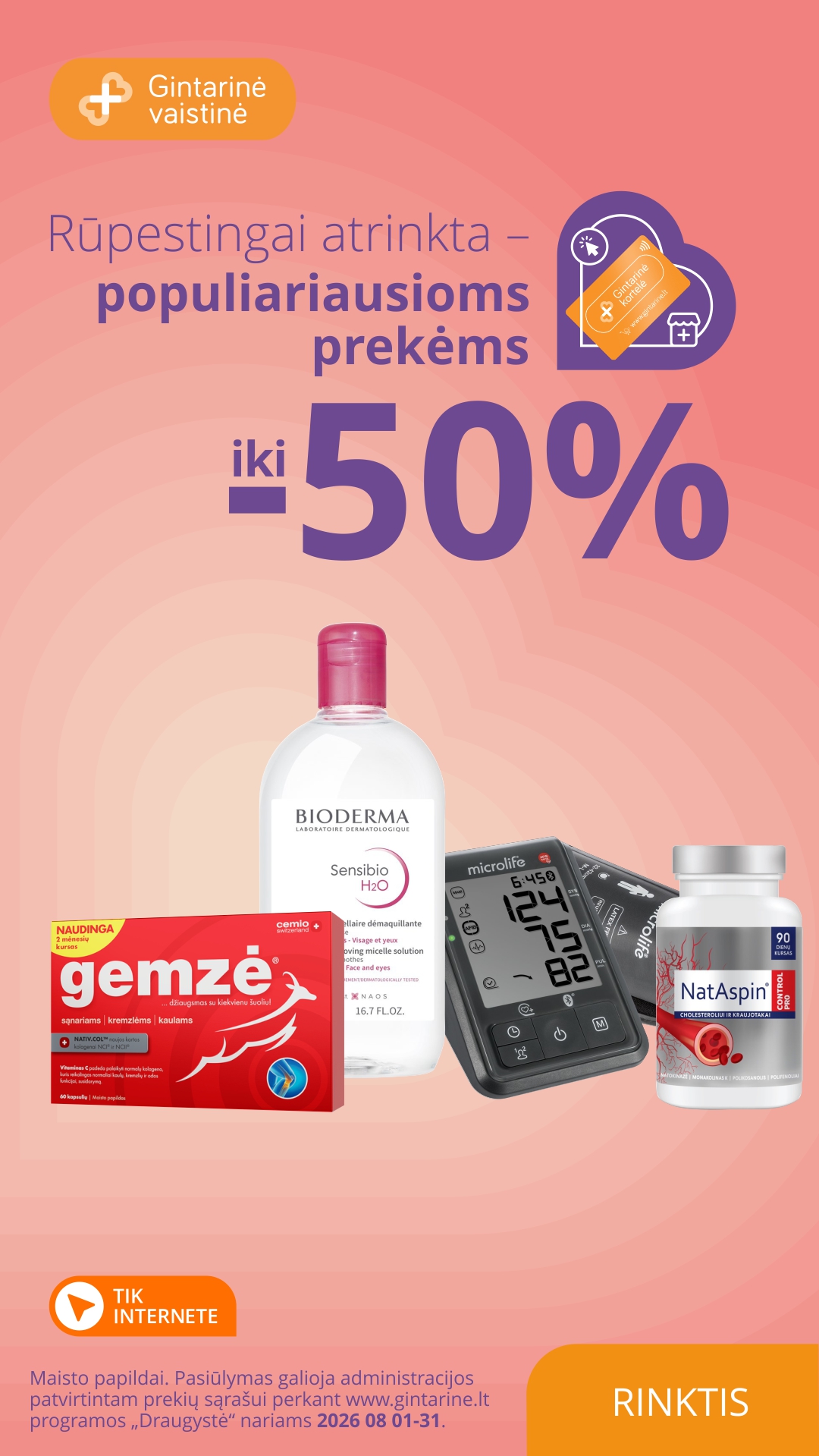 Gintarinė Vaistinė Facebook ad
