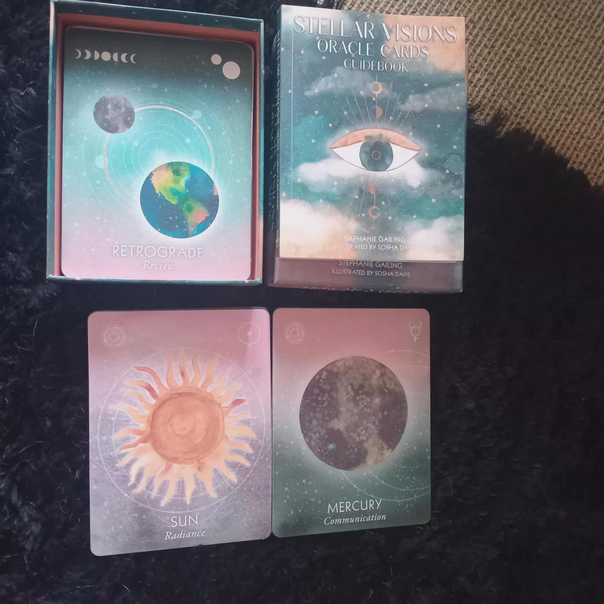 Mary Allan Facebook ad: Stella Visions Oracle Cards with Guidebook