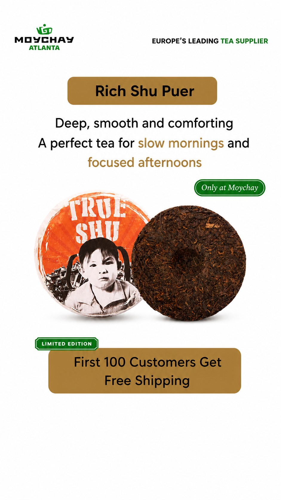 Moychay Atlanta Facebook ad: Shu Ripe Pu-erh