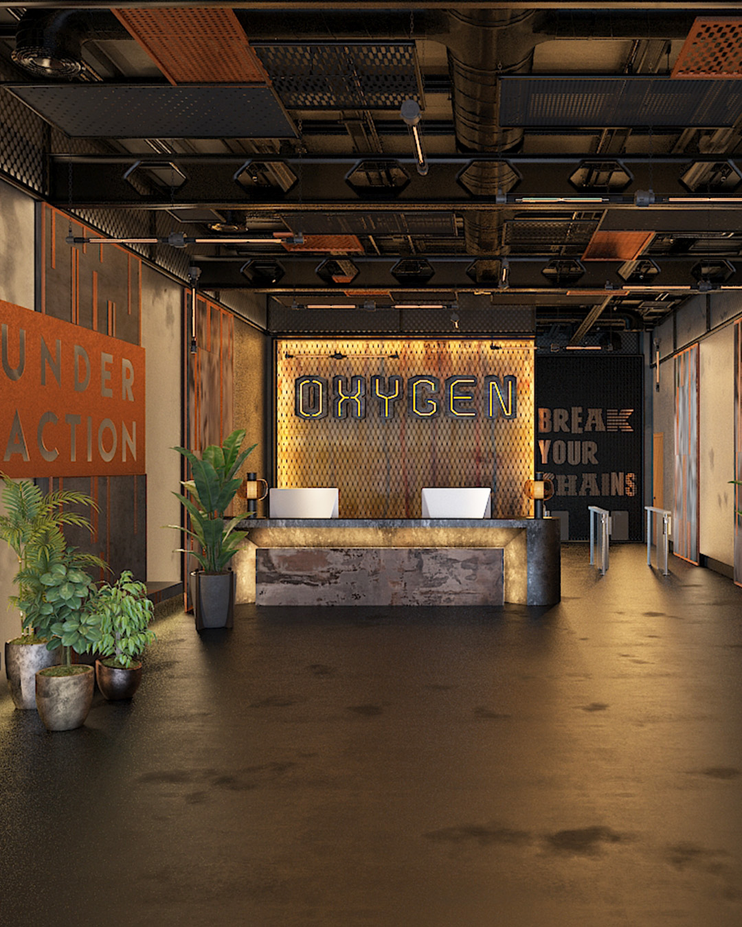 Mc Roher Design Studio Facebook ad: OXYGEN GYM - KUWAIT