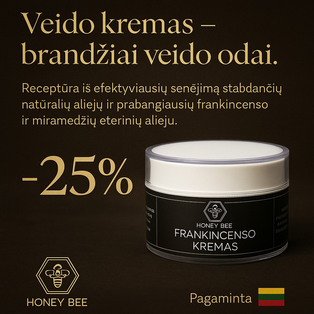 Honey bee Facebook ad: Dabar net -25% nuolaida www.honeybee.lt pagaminta