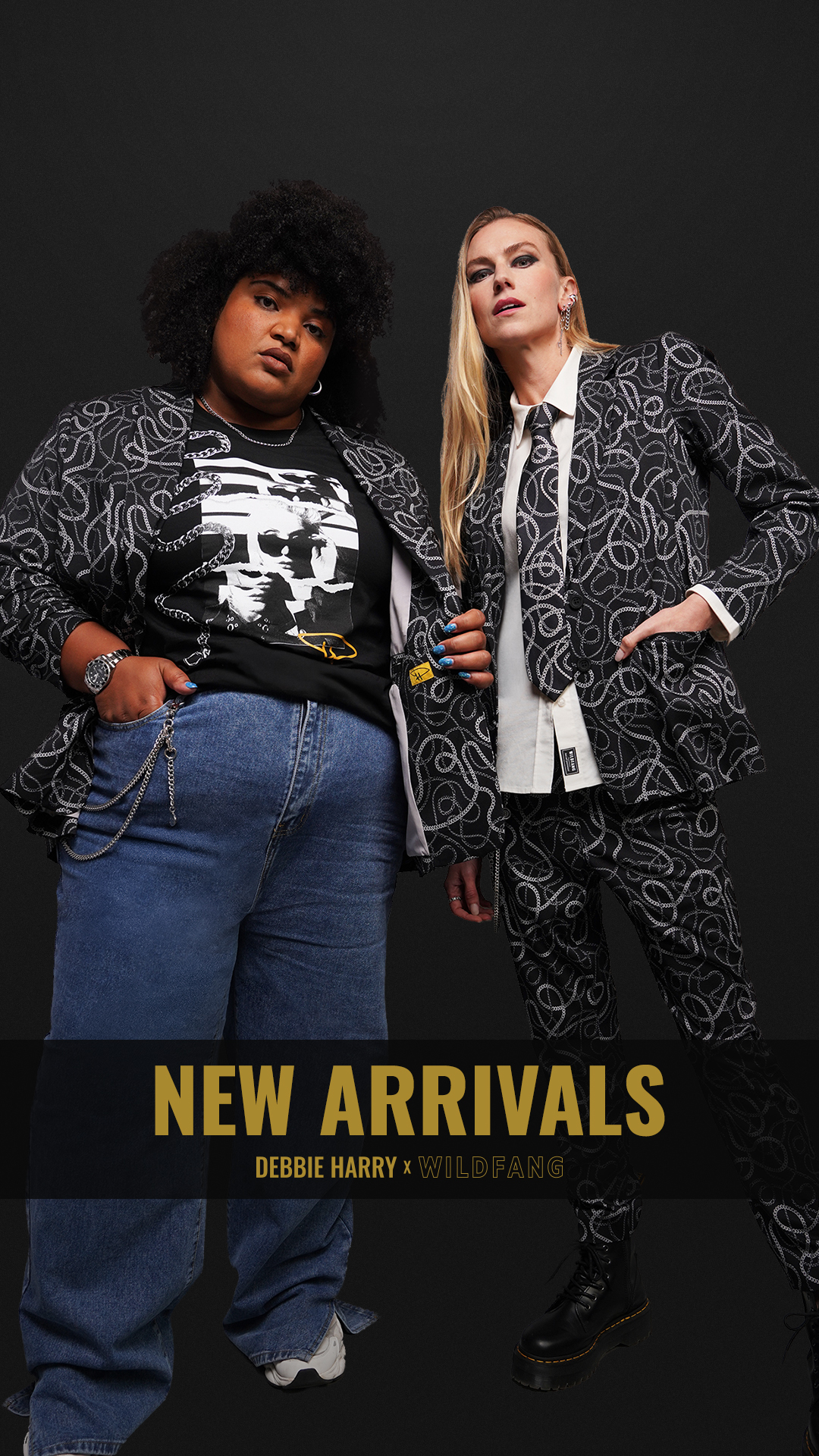 Wildfang Facebook ad: DEBBIE HARRY X WILDFANG