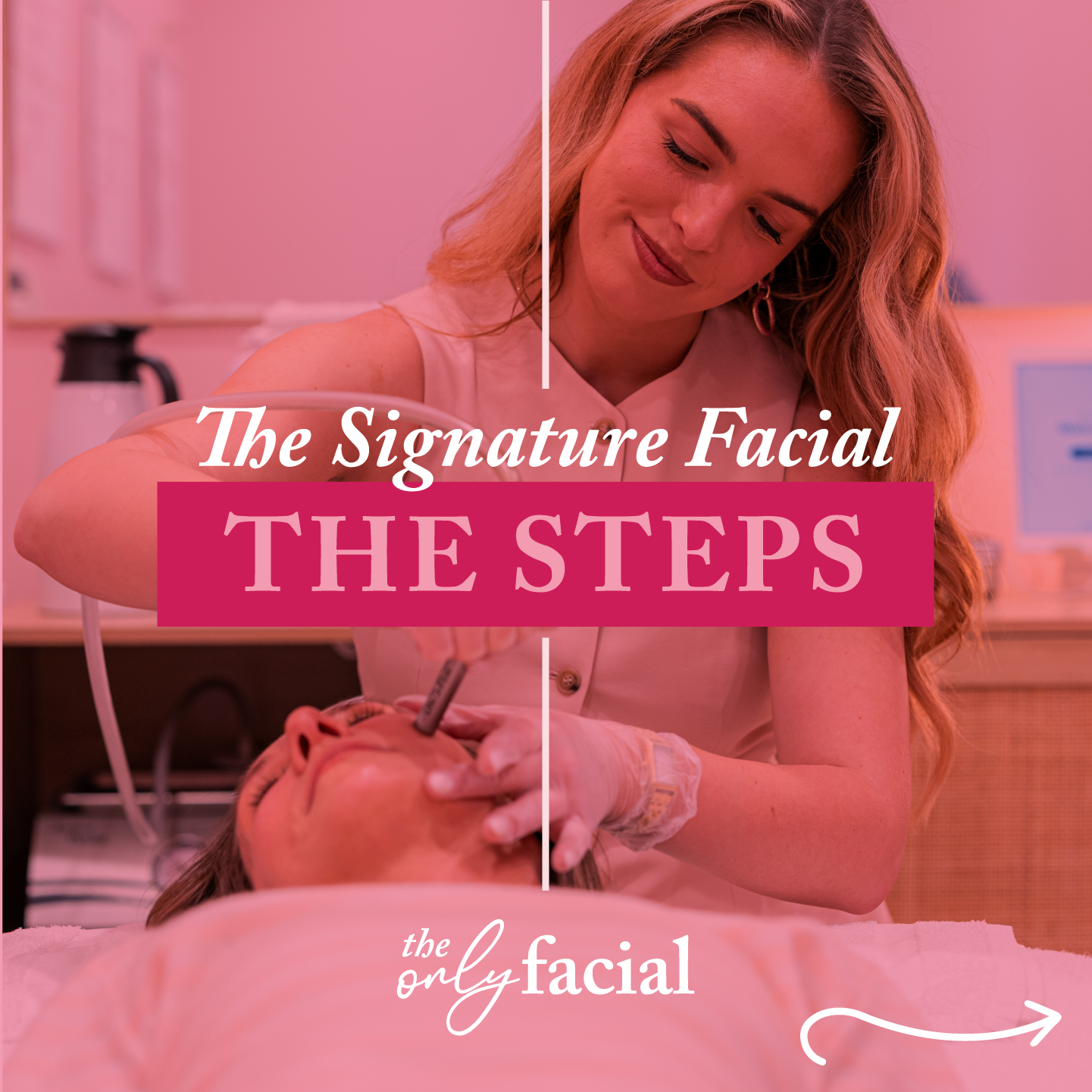The Only Facial Facebook ad: At The Only Facial, our focus is meaningful…