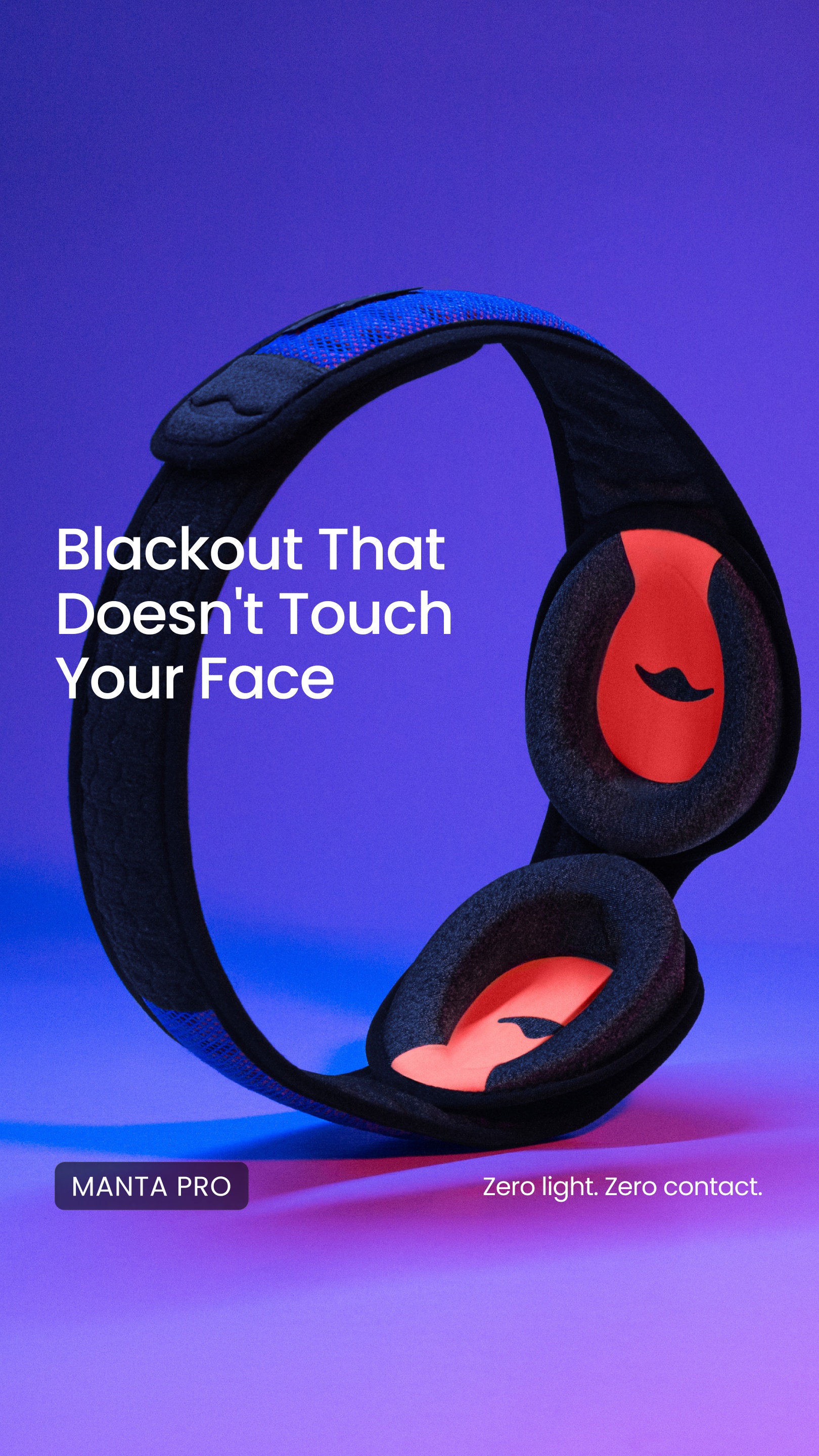 Manta Sleep Facebook ad: Blackout for Busy Brains
