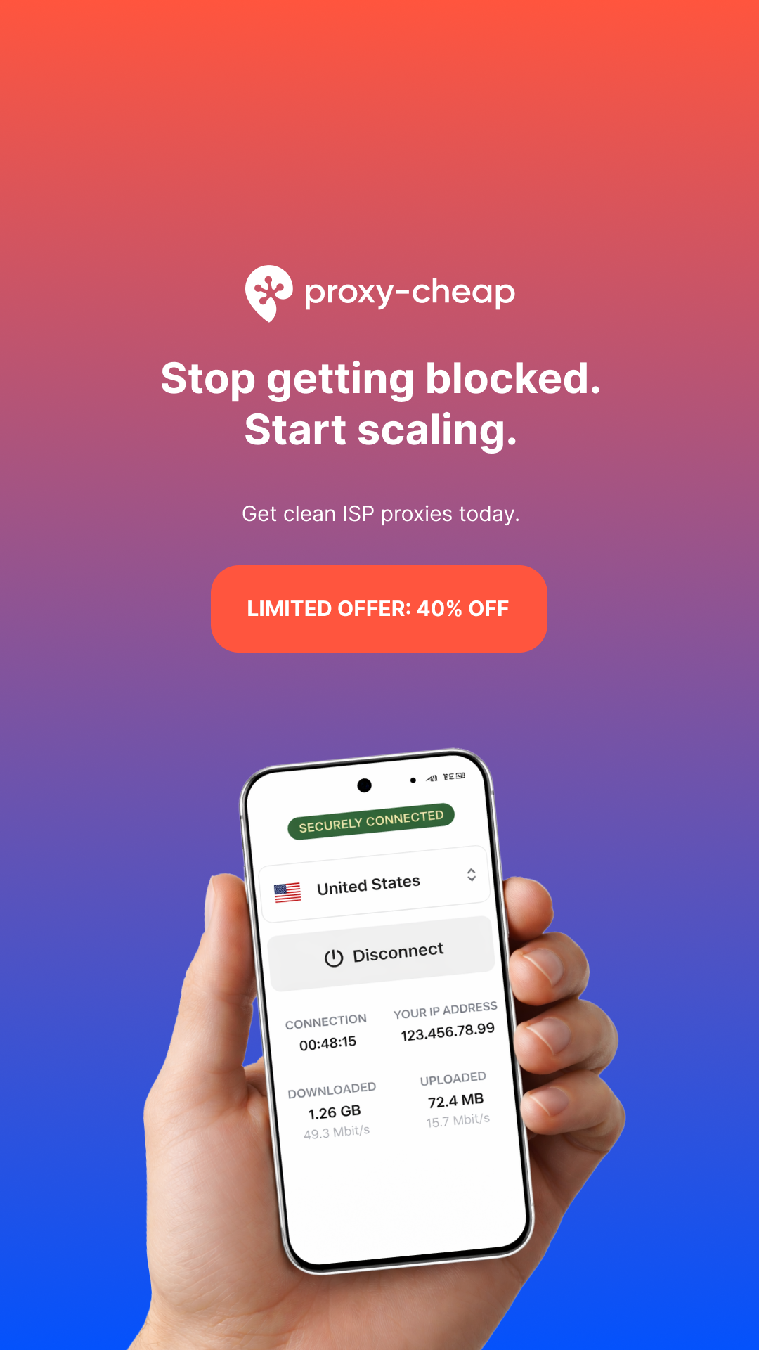 Proxy-Cheap Facebook ad