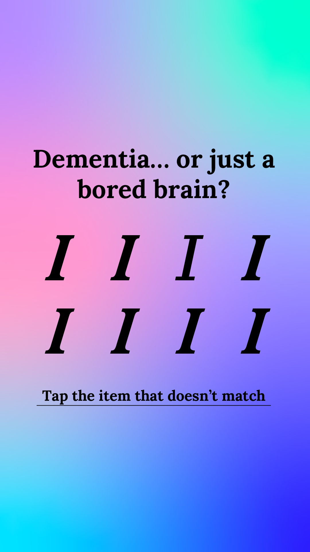 Brain Health Check Facebook ad