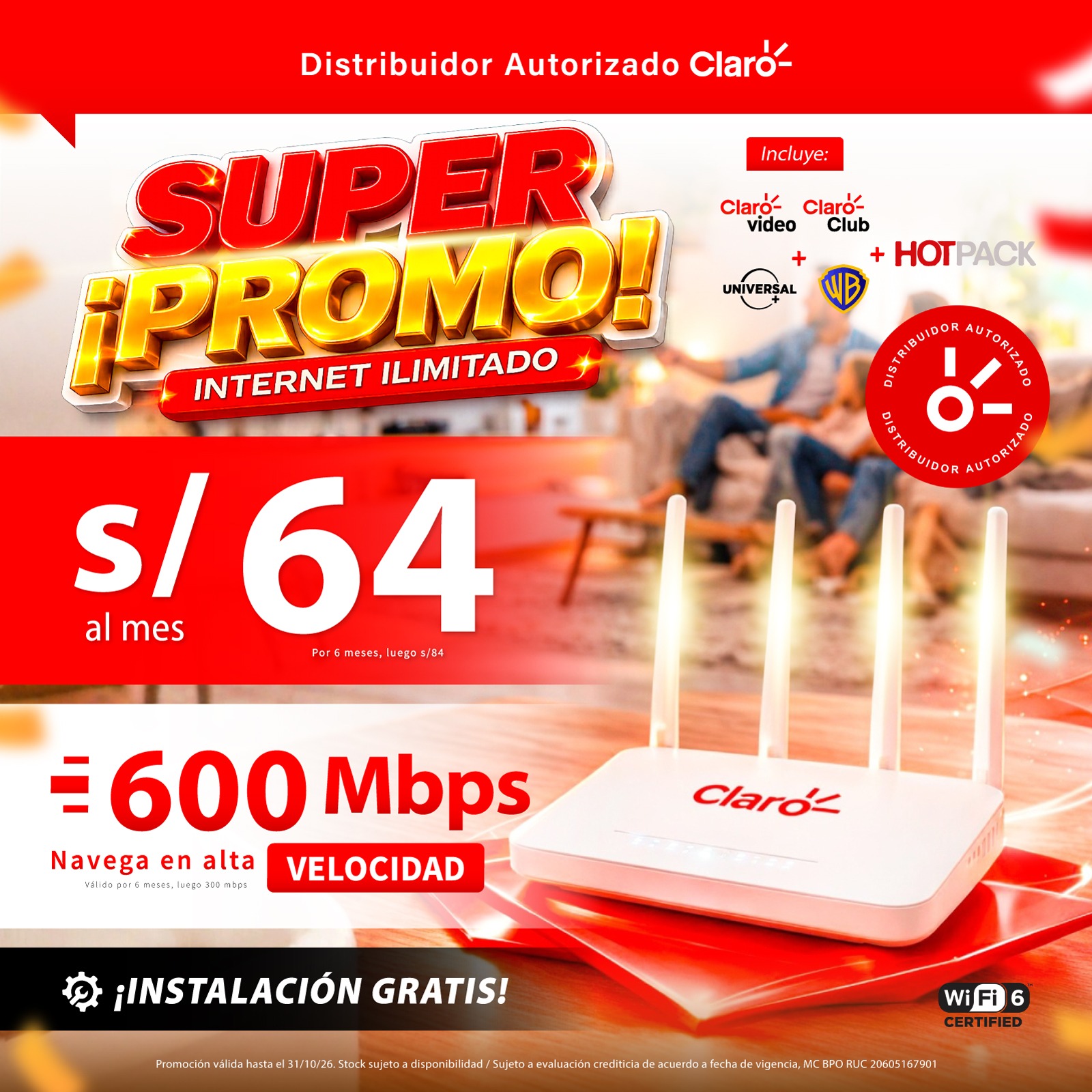Full Internet Ilimitado - Online Facebook ad: ¡HOY PUEDE SER EL DÍA DEL CAMBIO!