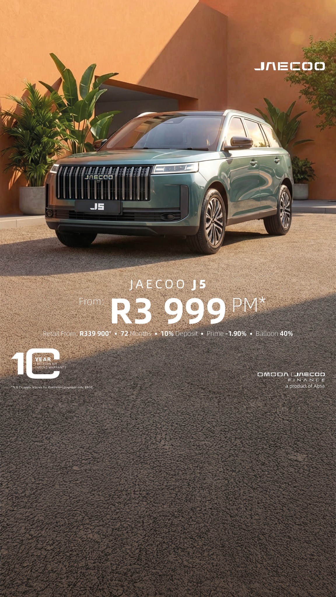 JAECOO South Africa Facebook ad