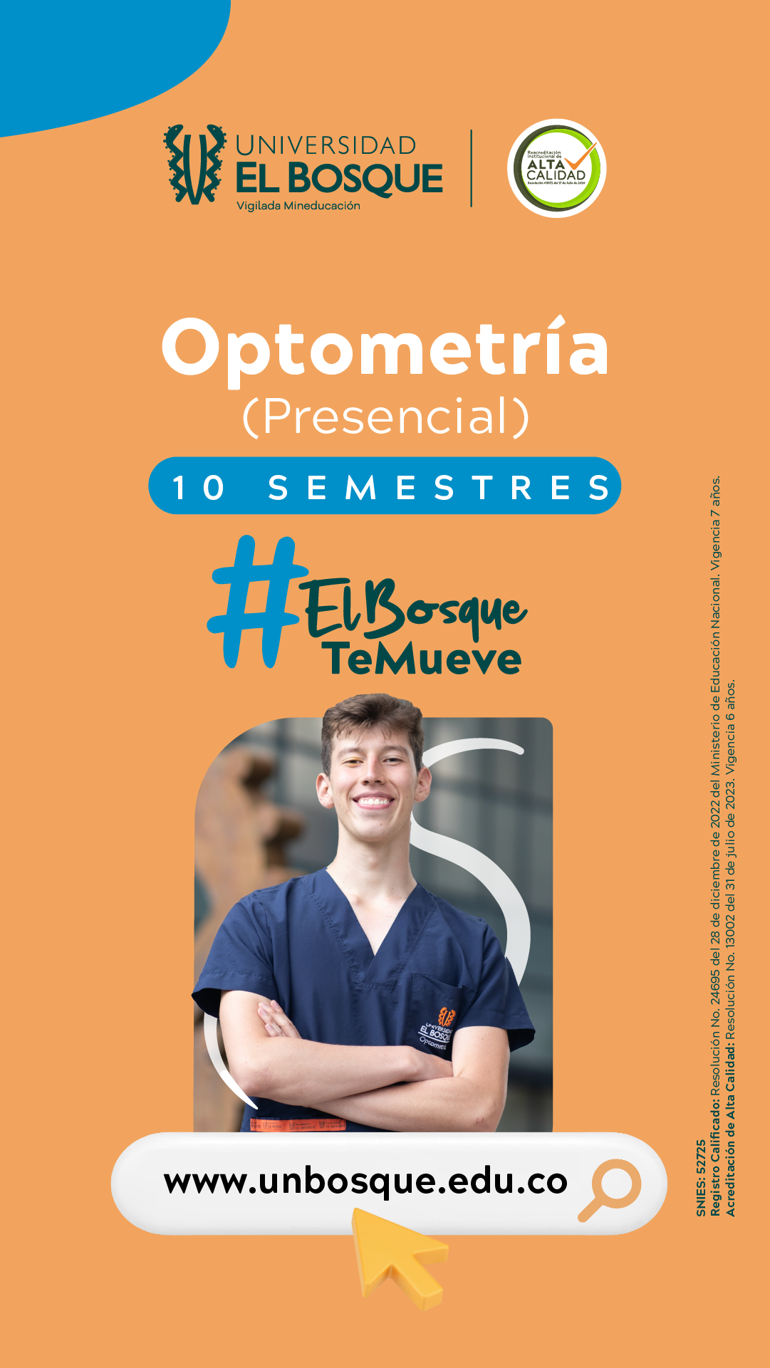 Admisiones Universidad El Bosque Facebook ad from Jun 26, 2026