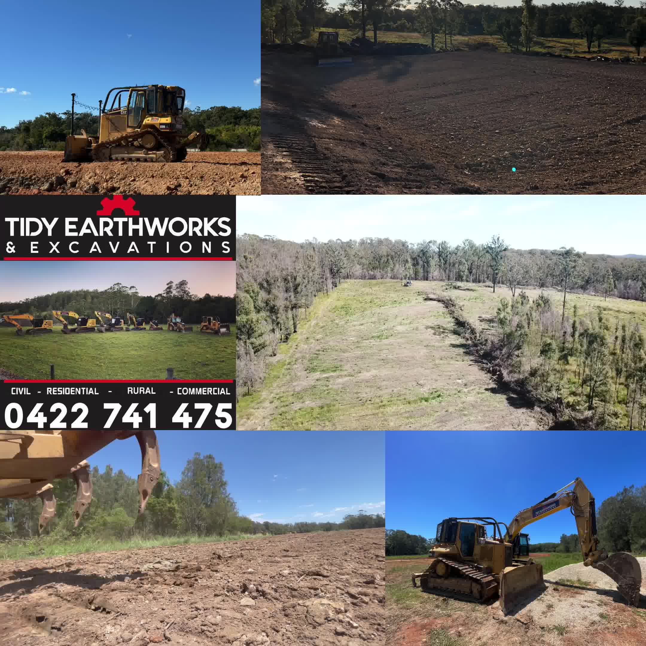 Tidy Earthworks & Excavations Facebook ad from Feb 25, 2026