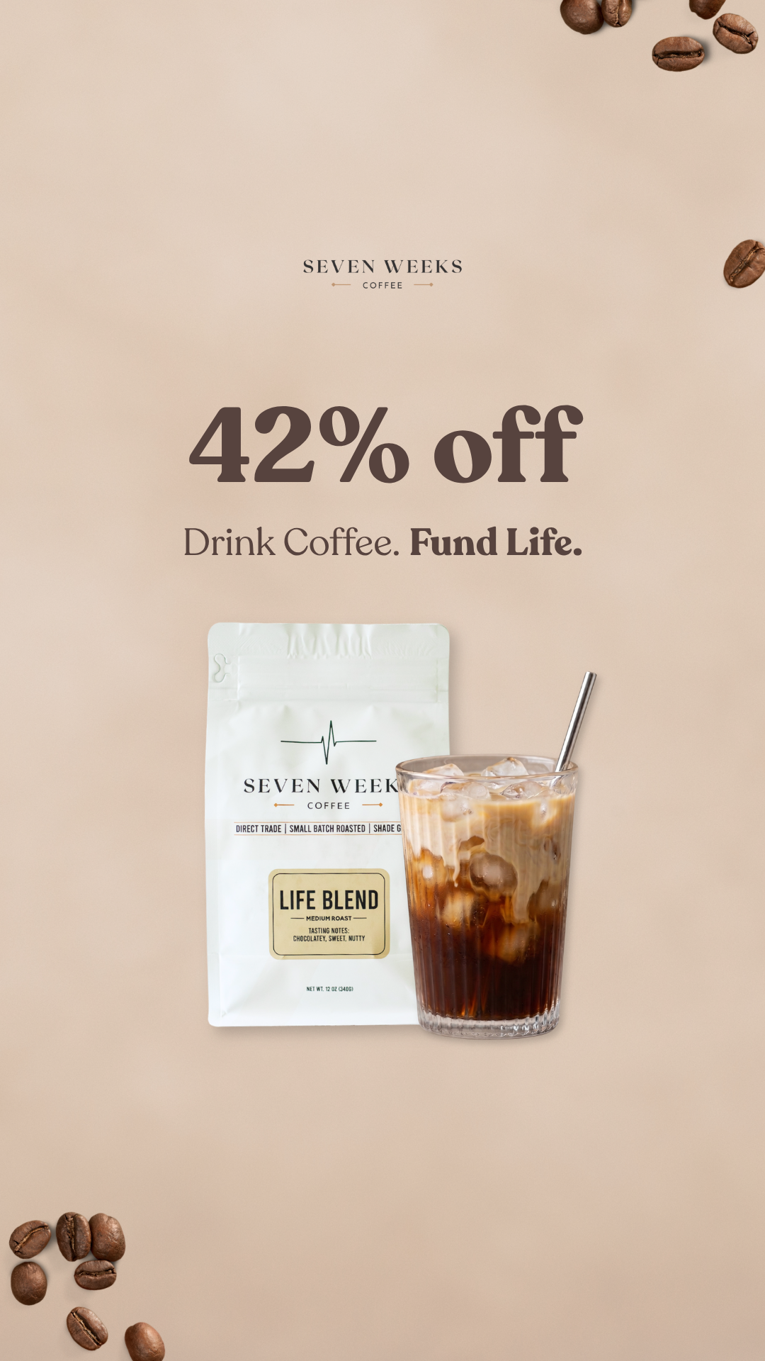 Seven Weeks Coffee Facebook ad