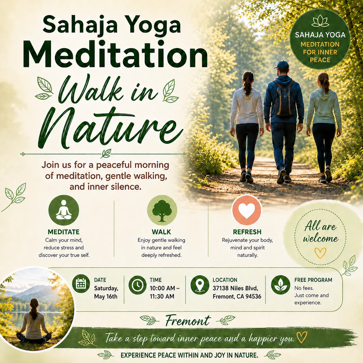 Sahaja Yoga Meditation Facebook ad