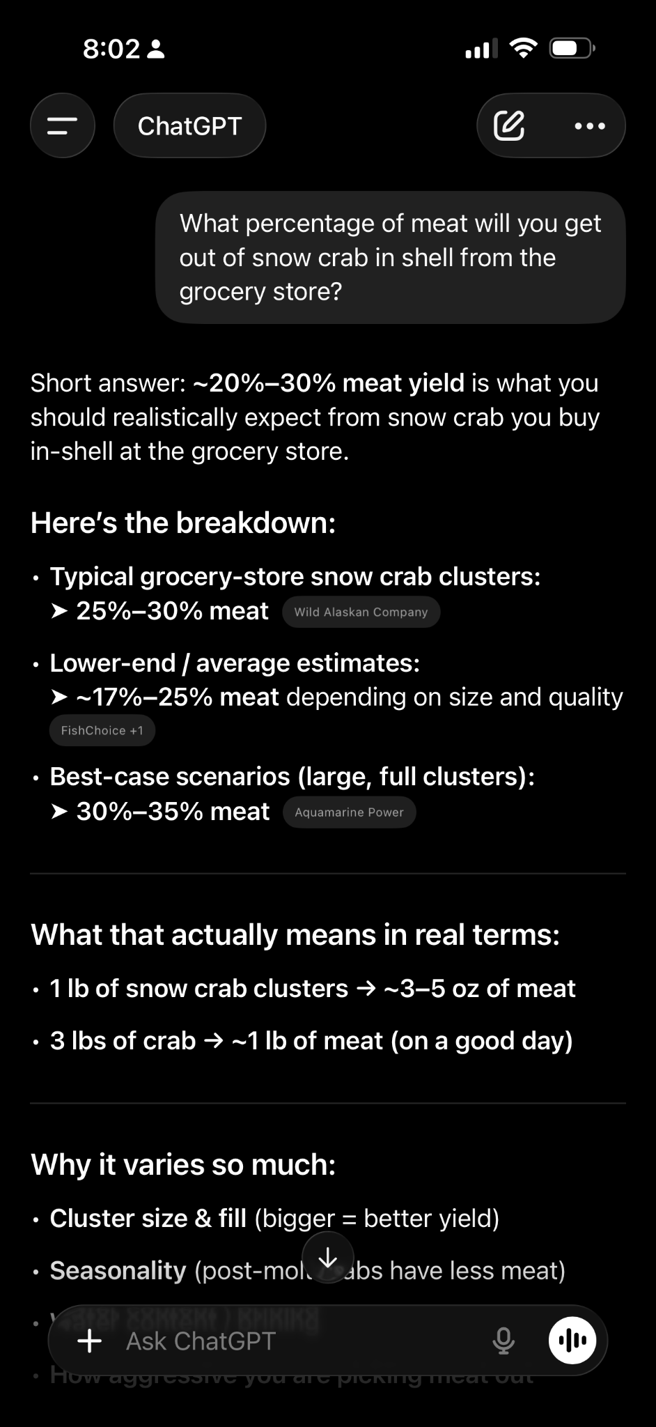 PrimeFish Seafood Co. Facebook ad