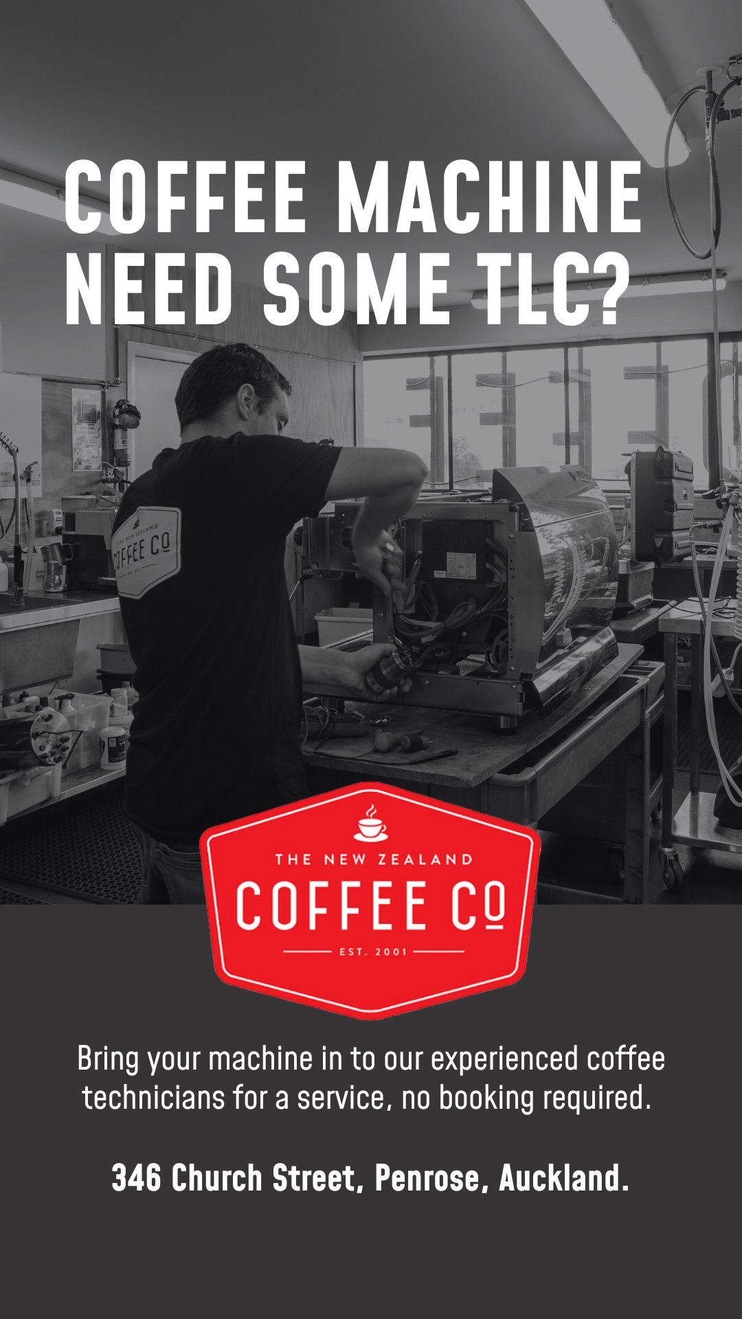 The New Zealand Coffee Co Facebook ad