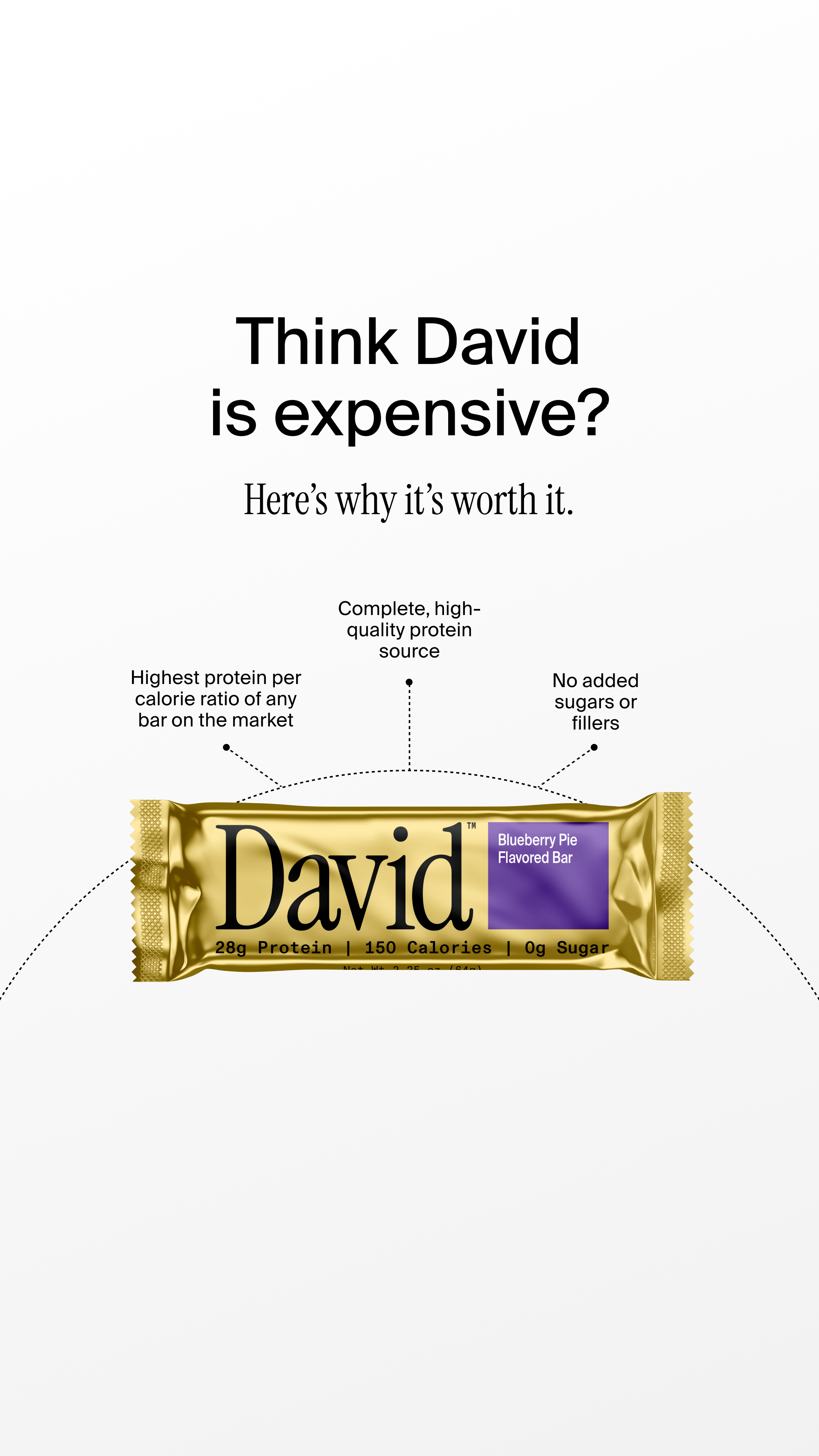 David Protein Facebook ad