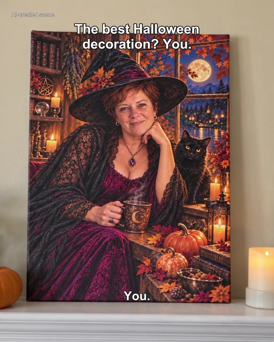PortraitGift.Com Facebook ad: The Best Halloween Decoration? You.