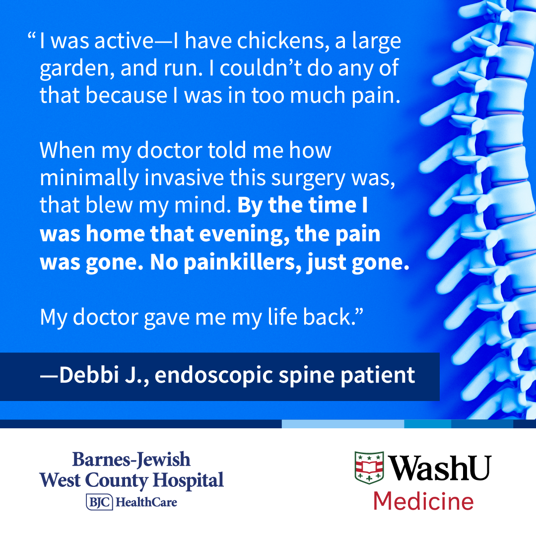 Barnes-Jewish West County Hospital Facebook ad